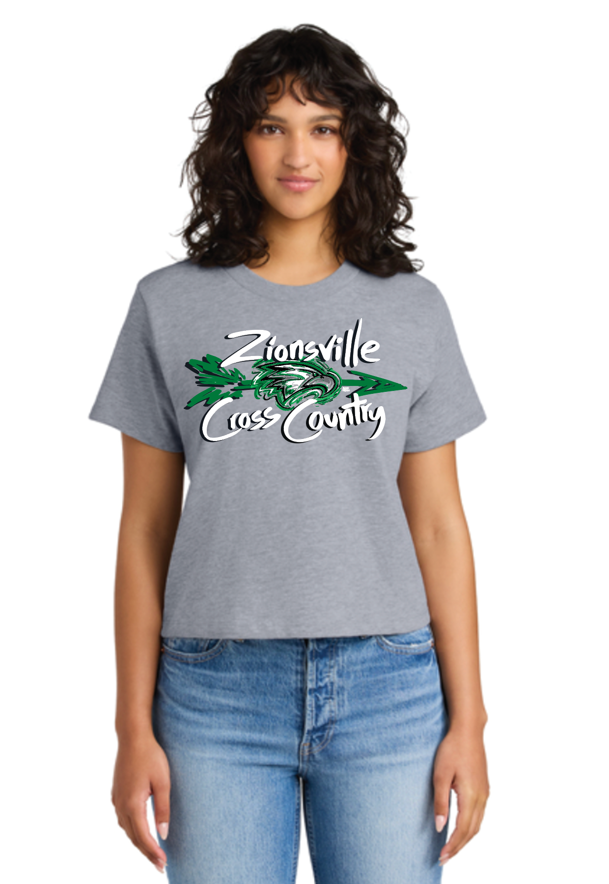 Zionsville Cross Country Women's Boxy Tee by Justin Patten (Pre Order till August 8th)