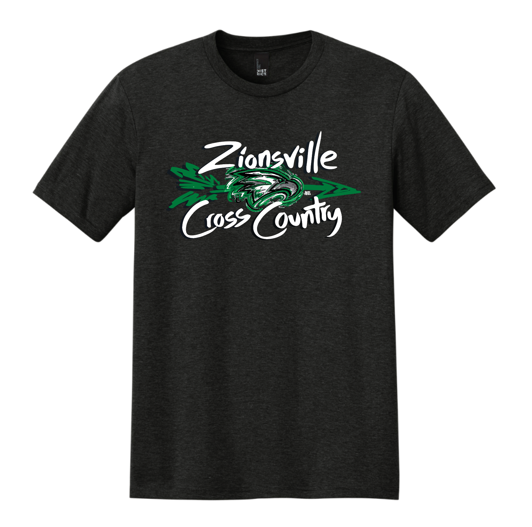 Zionsville Cross Country Unisex Crew Tee by Justin Patten (3 Colors) (Pre Order till August 8th)
