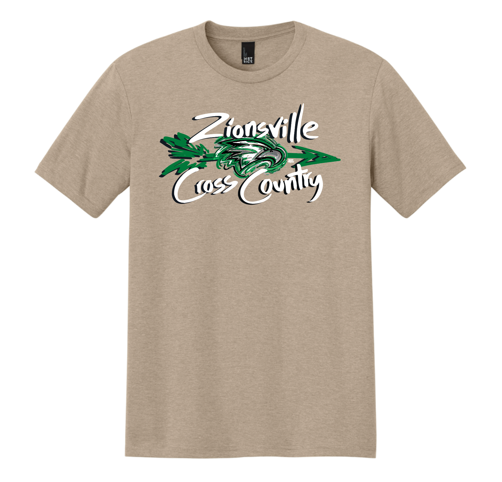 Zionsville Cross Country Unisex Crew Tee by Justin Patten (3 Colors) (Pre Order till August 8th)