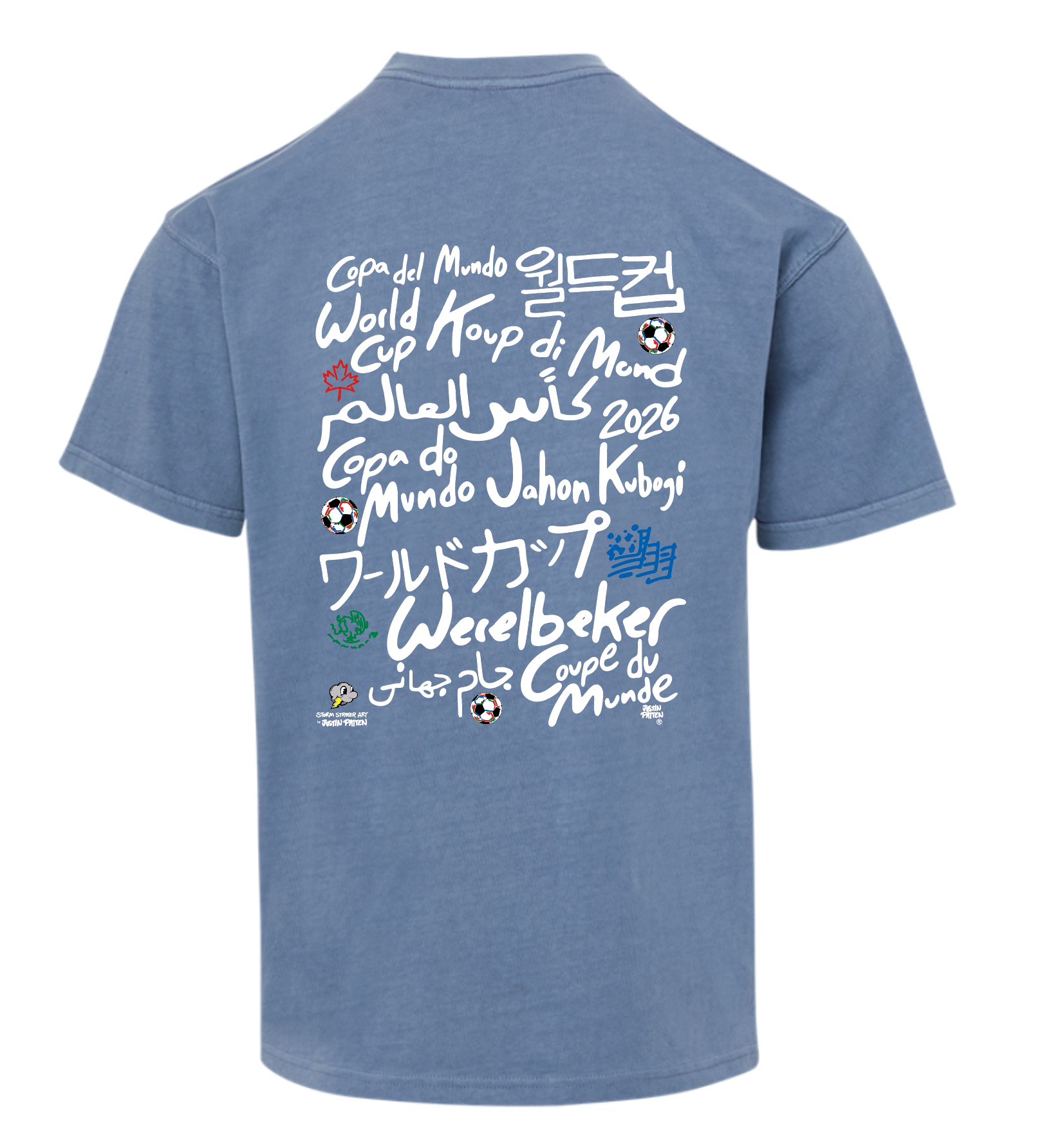 Storm Striker 2026 Soccer Celebration Tee (3 Colors)(World Cup, Soccer, USA, Mexico, Canada)