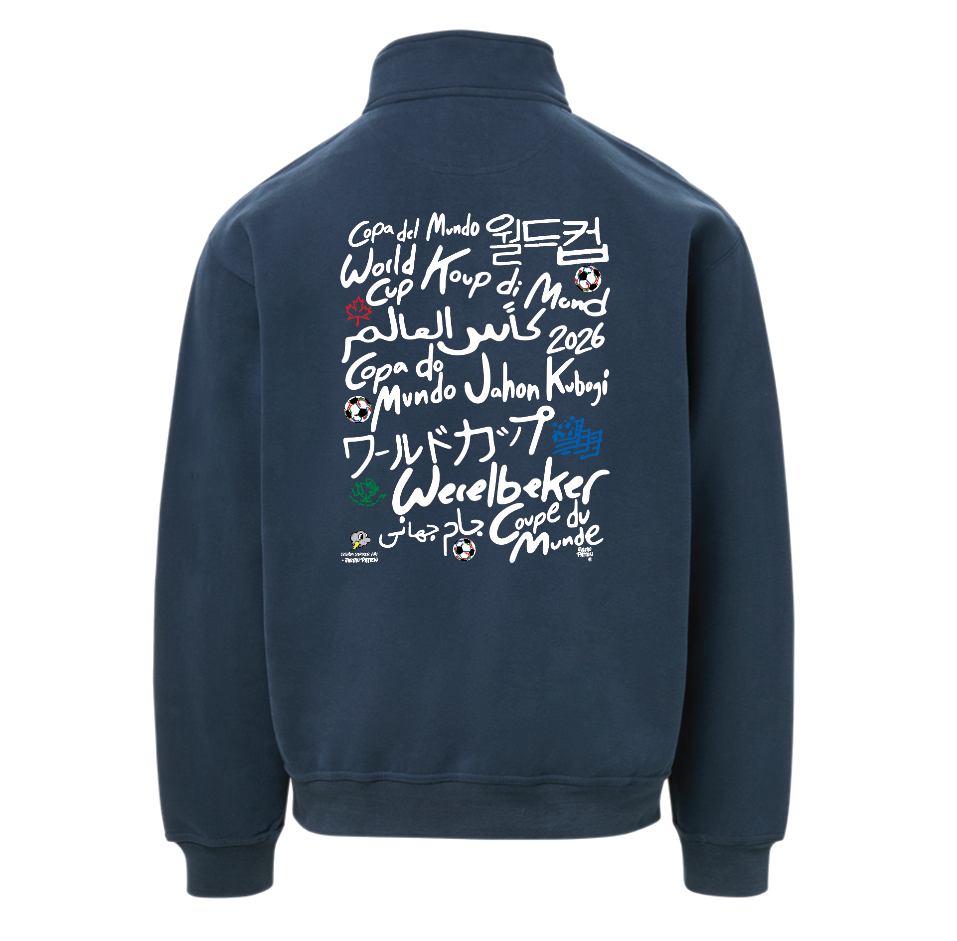 Storm Striker 2026 Soccer Celebration Fleece Quarter Zip (World Cup, Soccer, USA, Mexico, Canada)