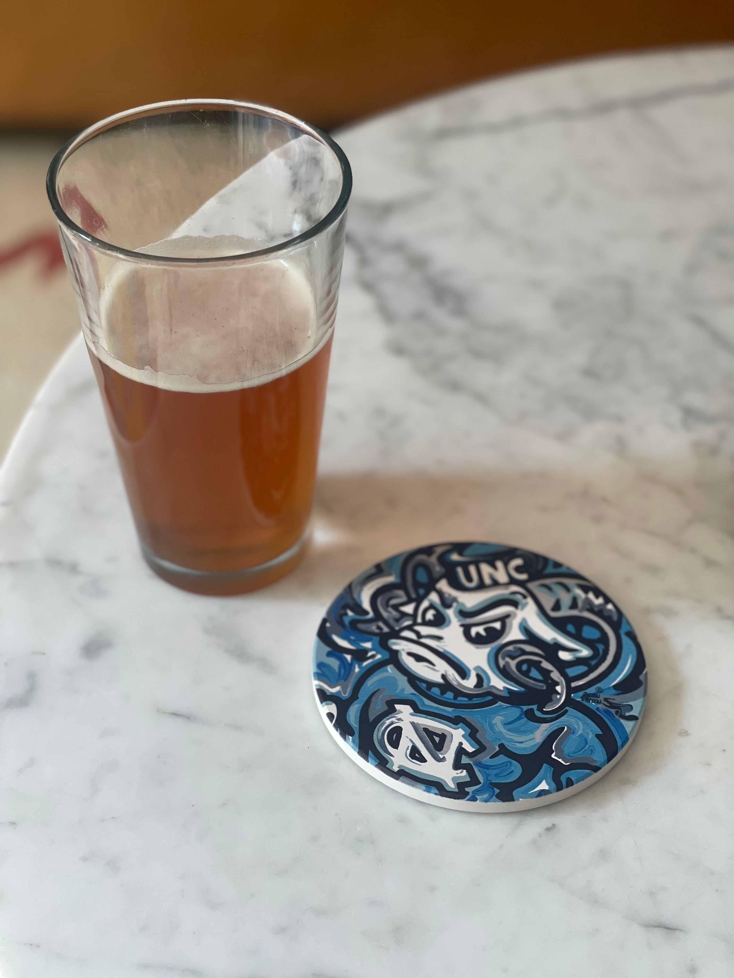 University of North Carolina Stone Coaster by Justin Patten
