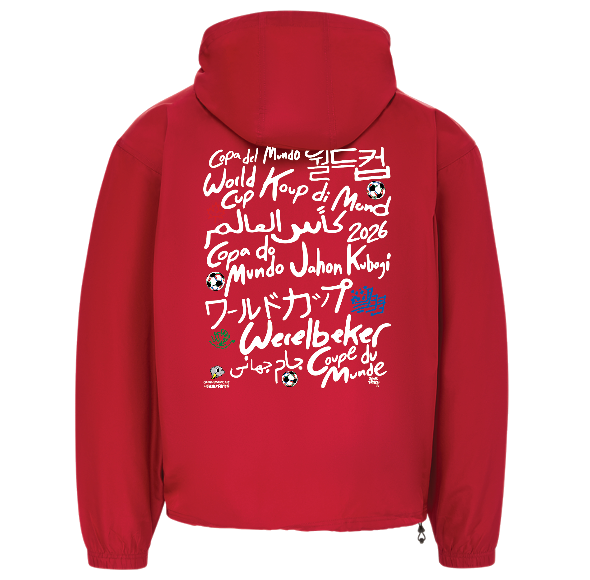 Storm Striker 2026 Soccer Celebration Packable Windbreaker (World Cup, Soccer, USA, Mexico, Canada)