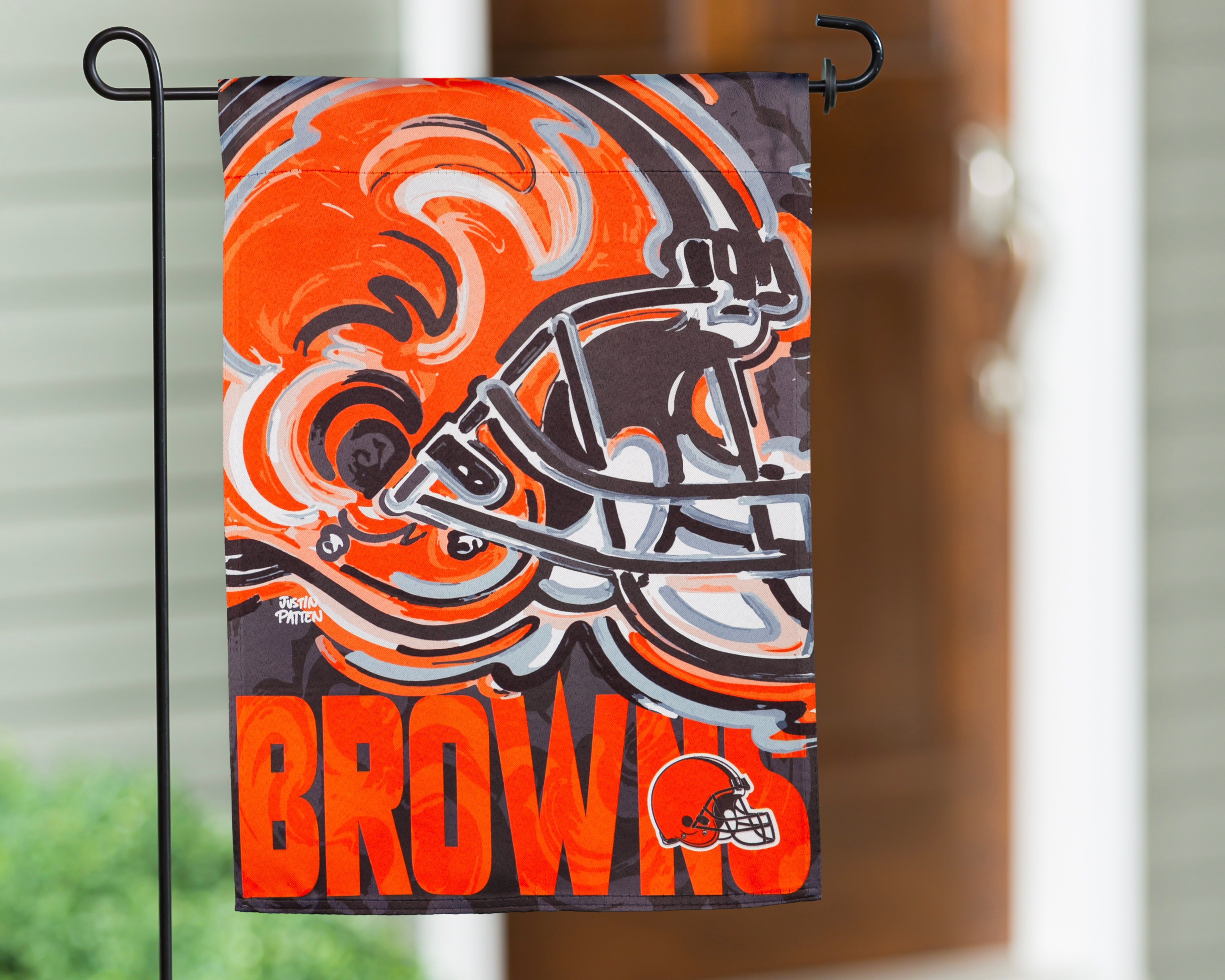 Cleveland Browns Garden Flag 12" x 18" by Justin Patten