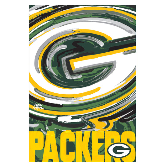 Green Bay Packers Garden Flag 12" x 18" by Justin Patten