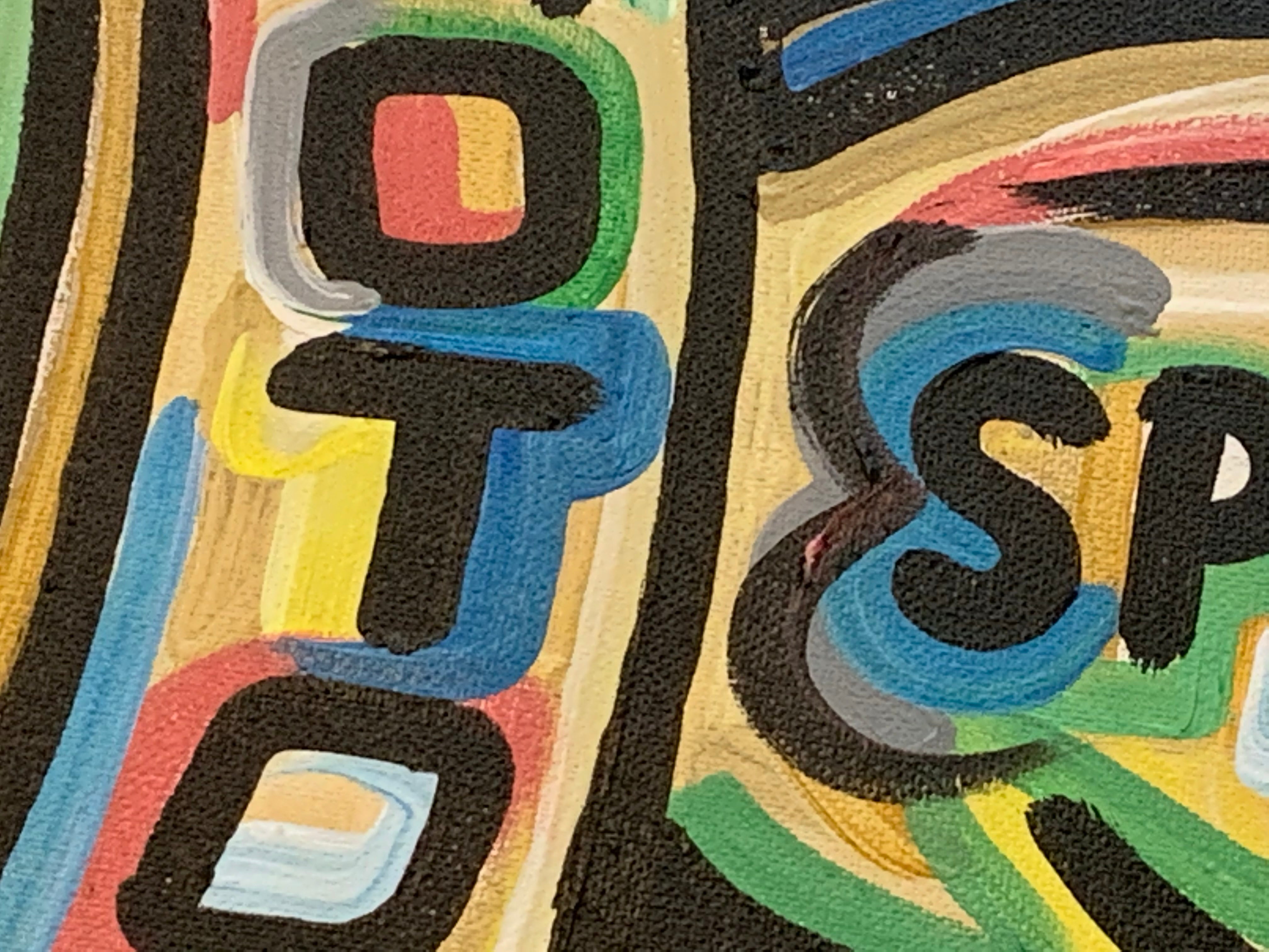 Custom Wing and Wheel Color Checkered Painting (36" x 24") by Justin Patten