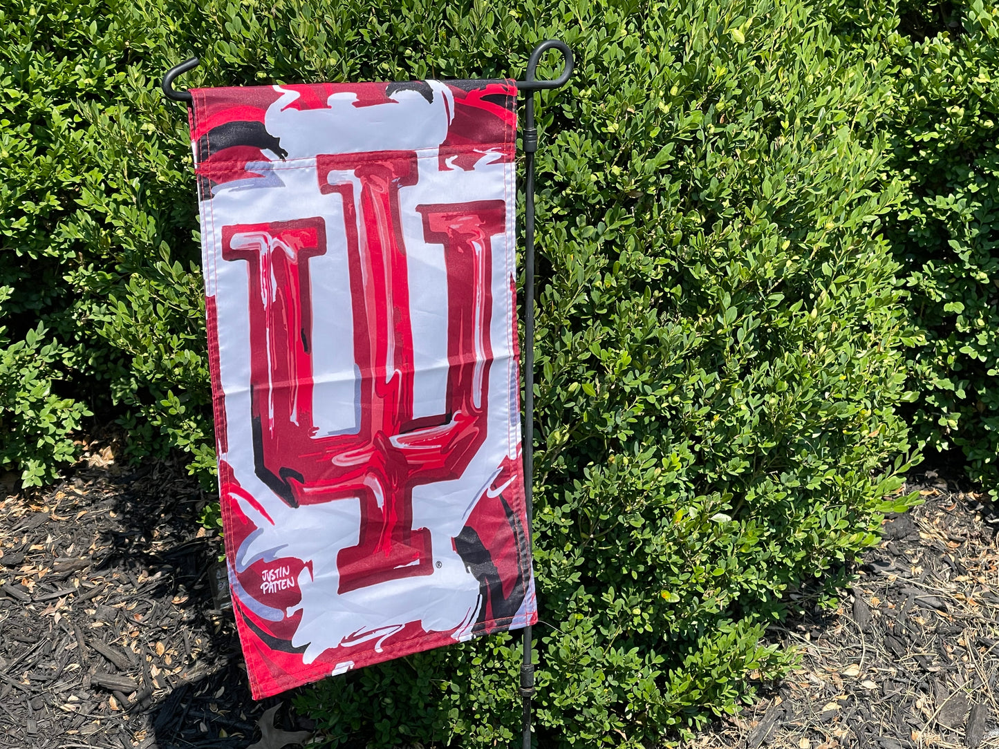 Indiana University IU Garden Flag by Justin Patten