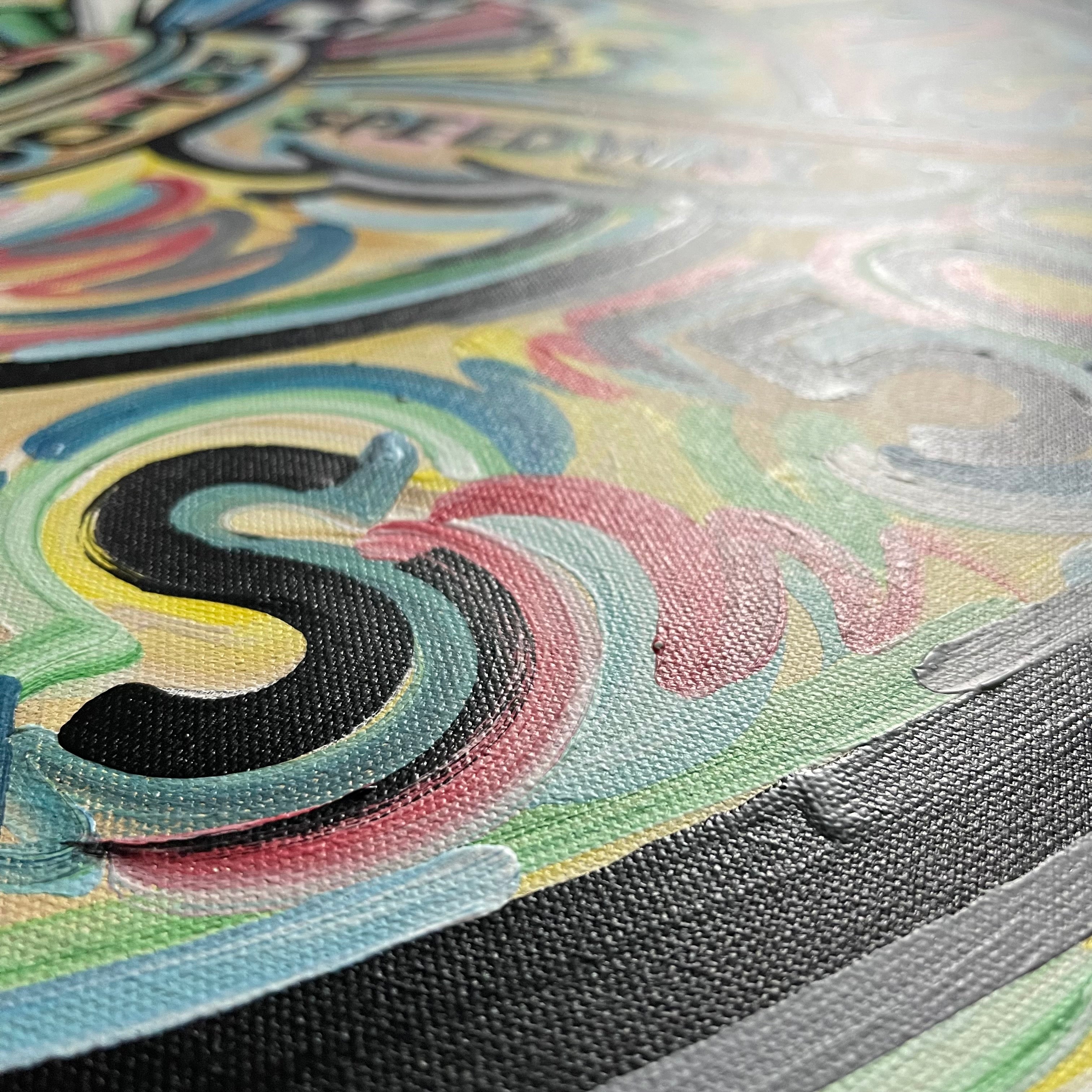 Custom Welcome Race Fans Painting (30" x 30") by Justin Patten