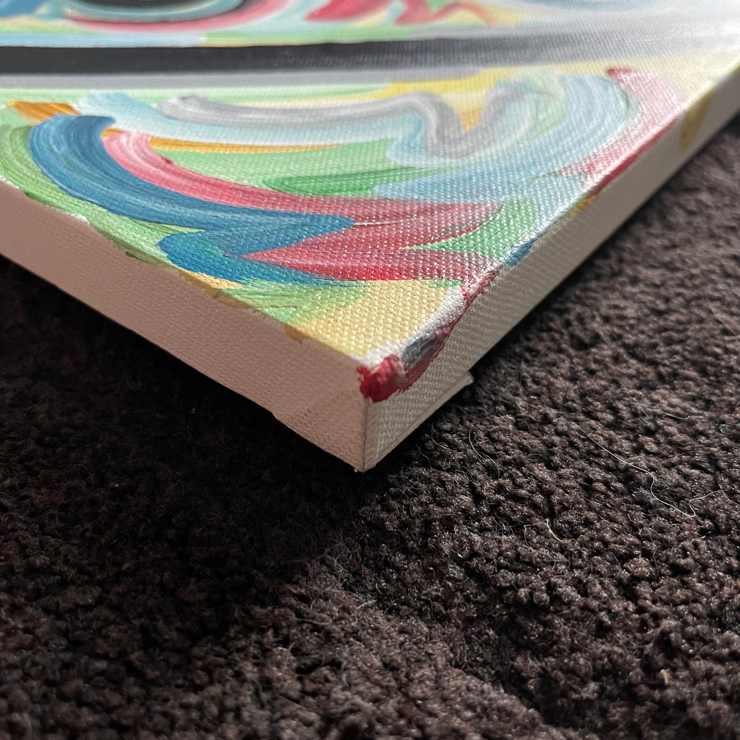 Custom Welcome Race Fans Painting (30" x 30") by Justin Patten