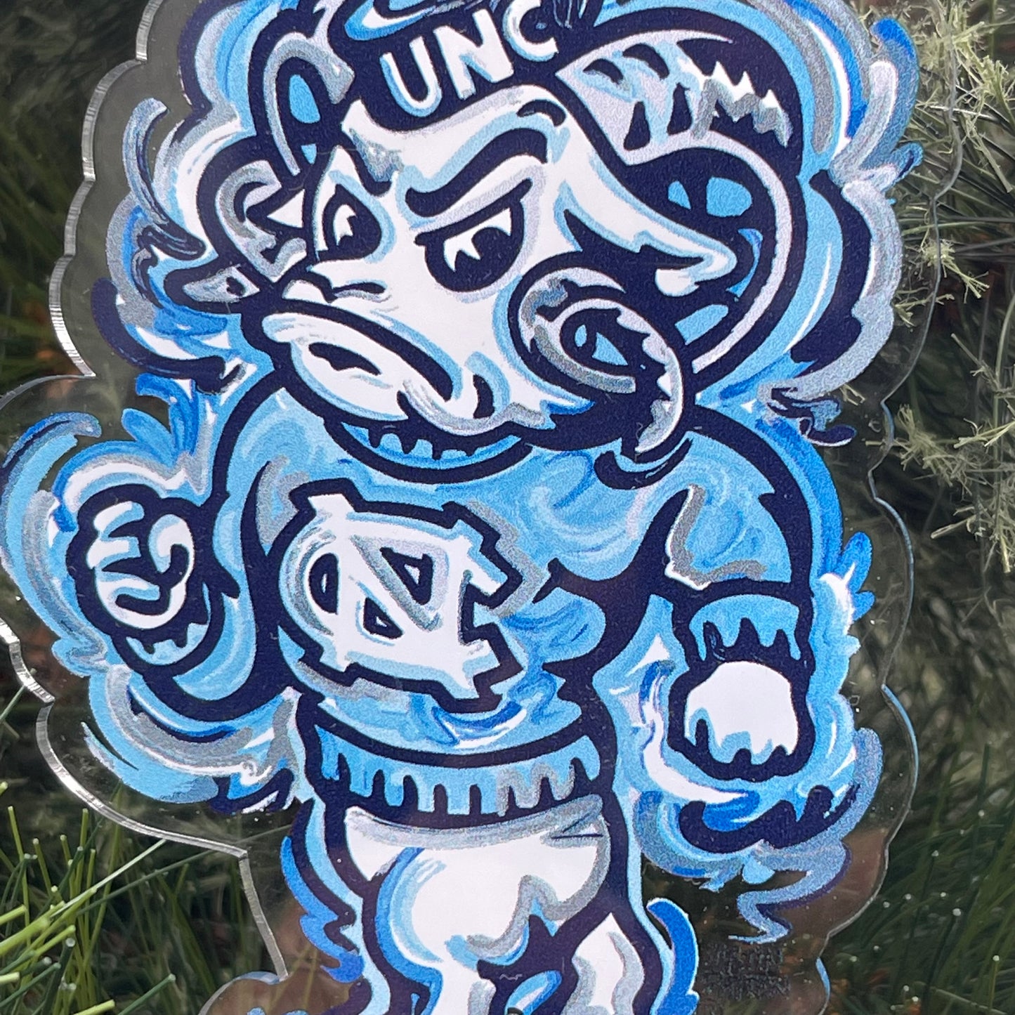 University of North Carolina Mascot Ornament by Justin Patten