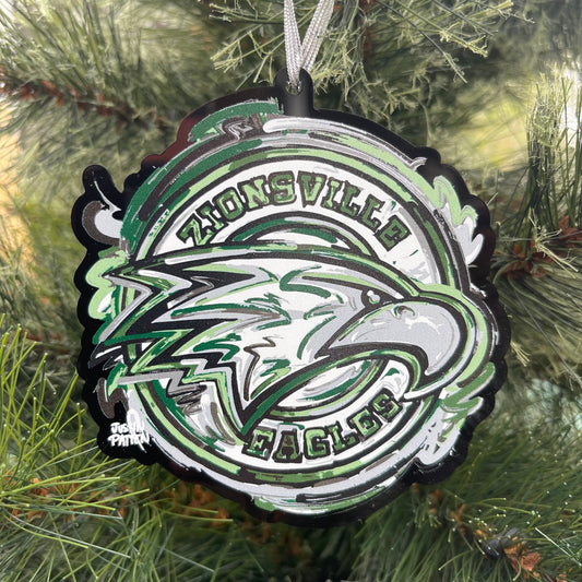 Zionsville Indiana Eagle Ornament by Justin Patten (3 Styles)