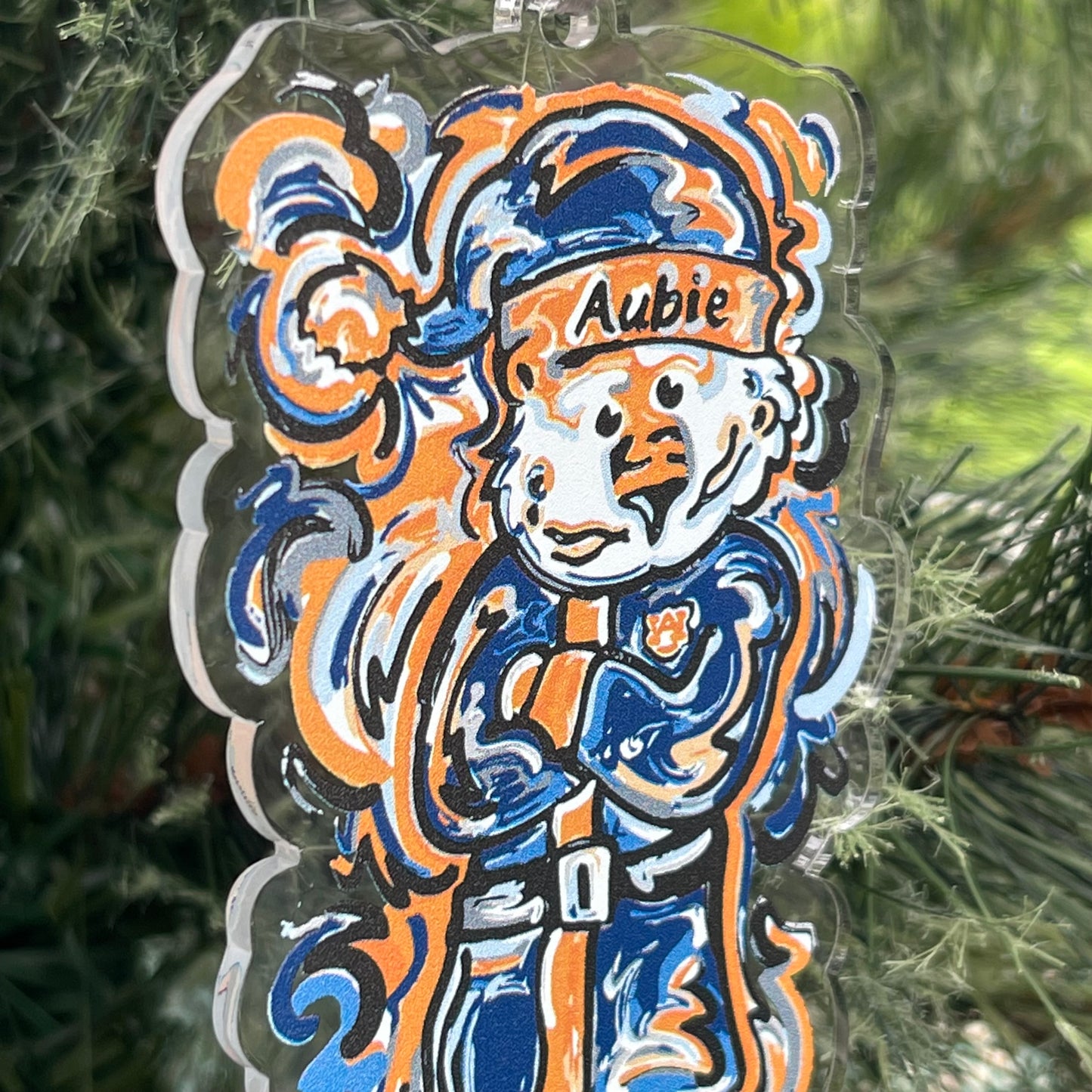 Auburn University Aubie Santa Claus Ornament by Justin Patten (2 Styles)