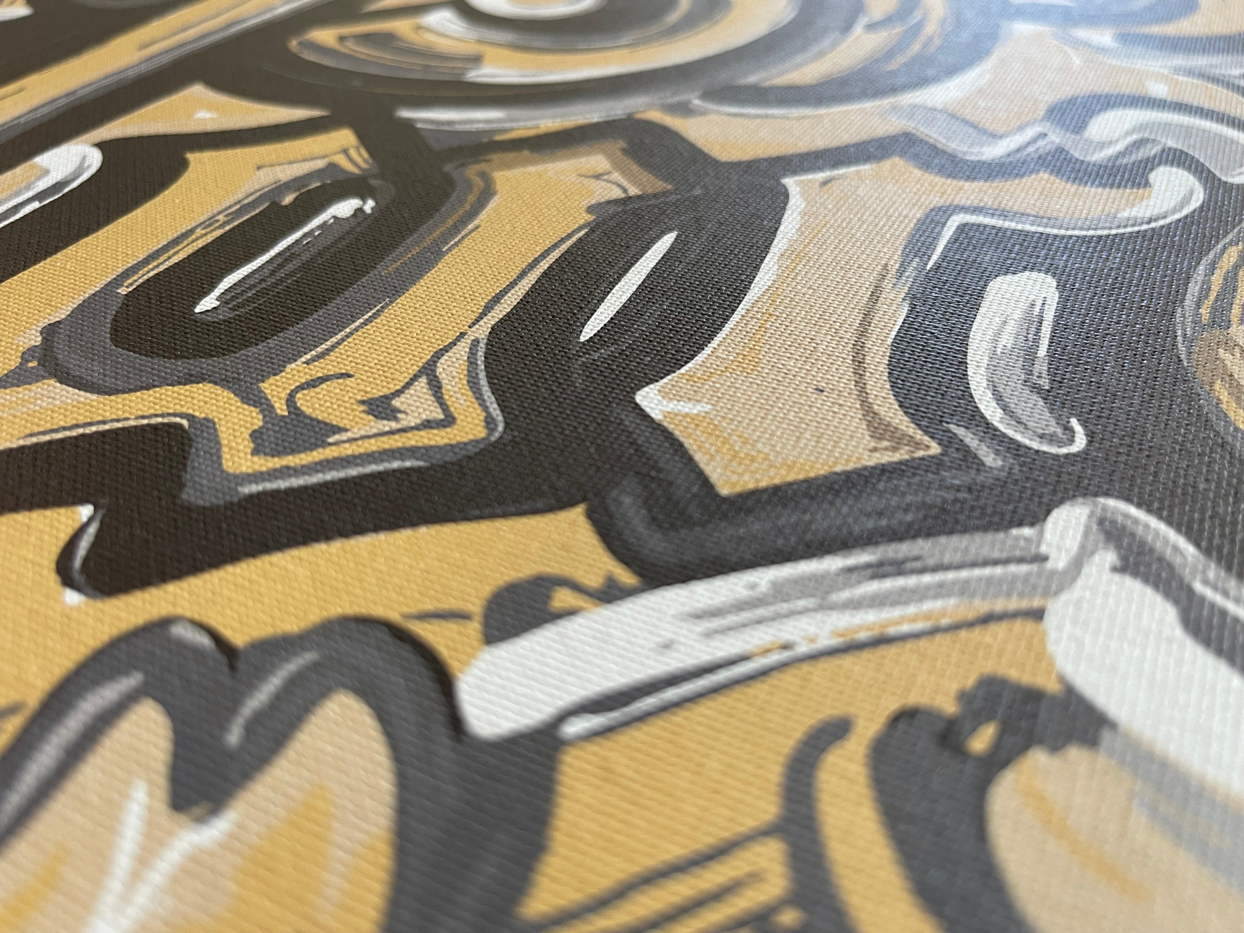 Purdue 20"x16" World's Biggest Drum Vintage Style Print by Justin Patten
