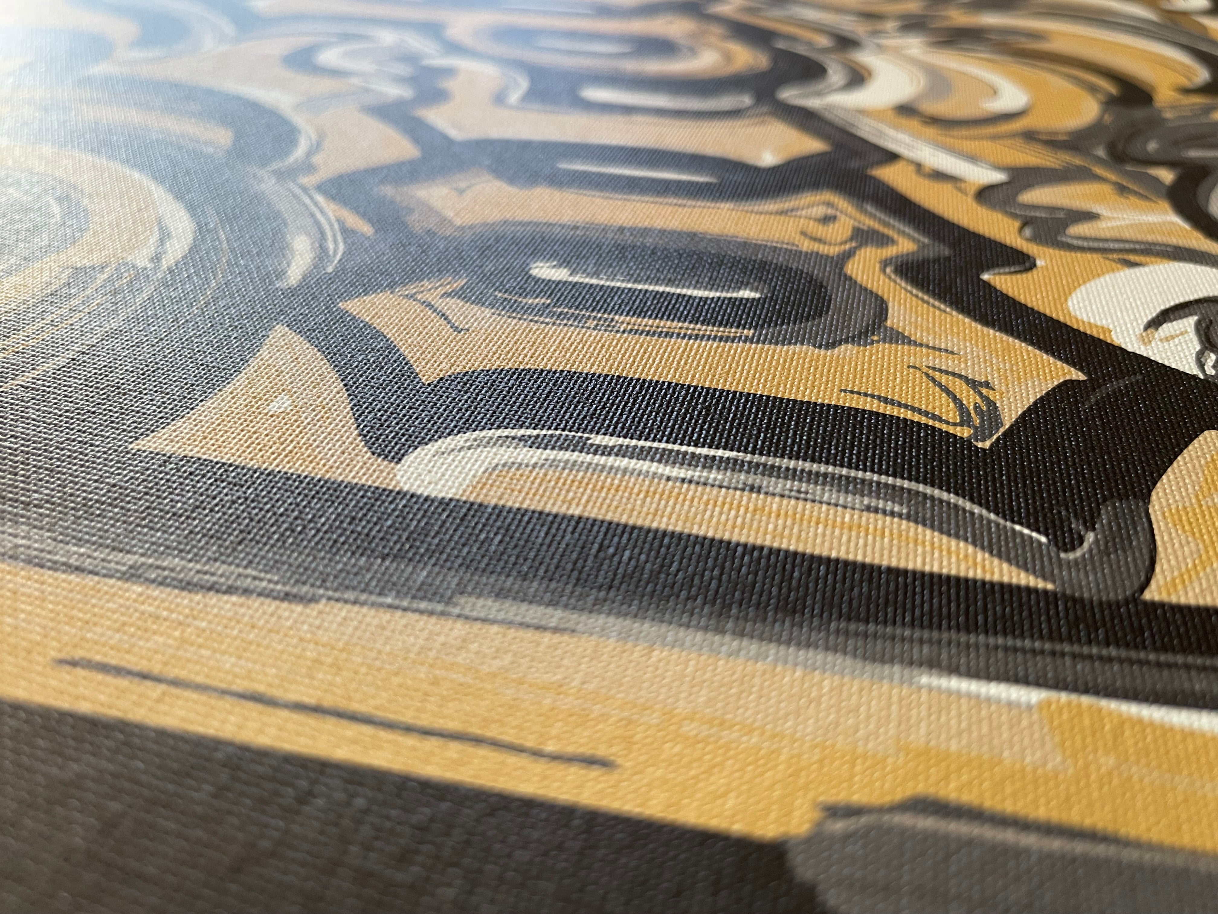 Purdue 20"x16" World's Biggest Drum Vintage Style Print by Justin Patten