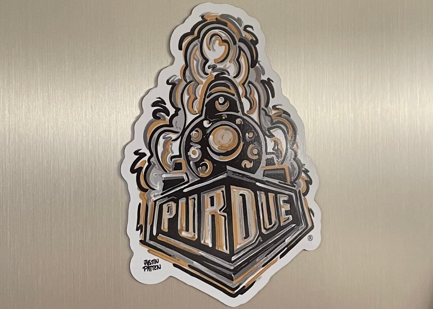 Purdue Boilermaker Special Magnet by Justin Patten