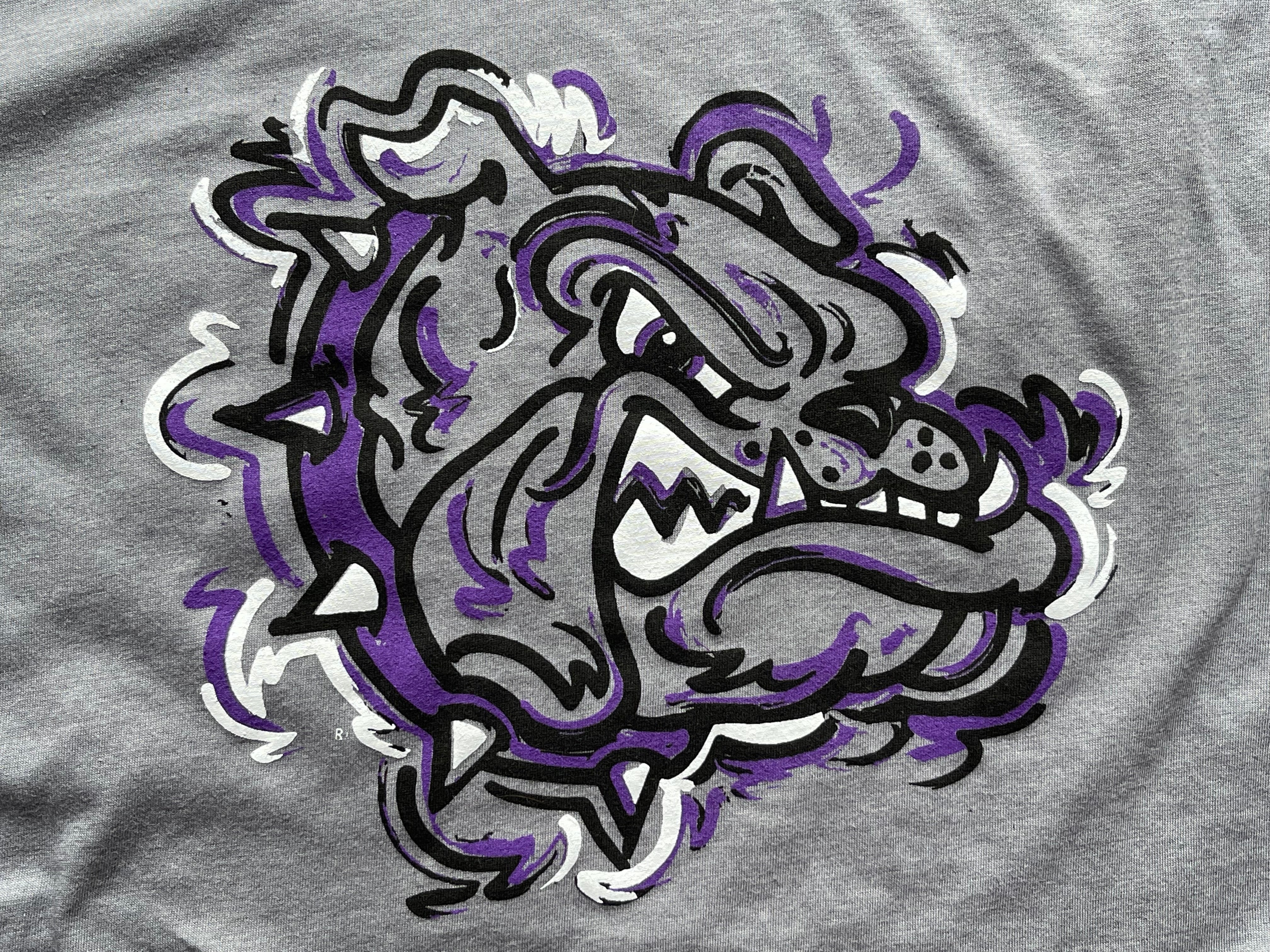 Brownsburg Indiana Bulldog Unisex Tee by Justin Patten