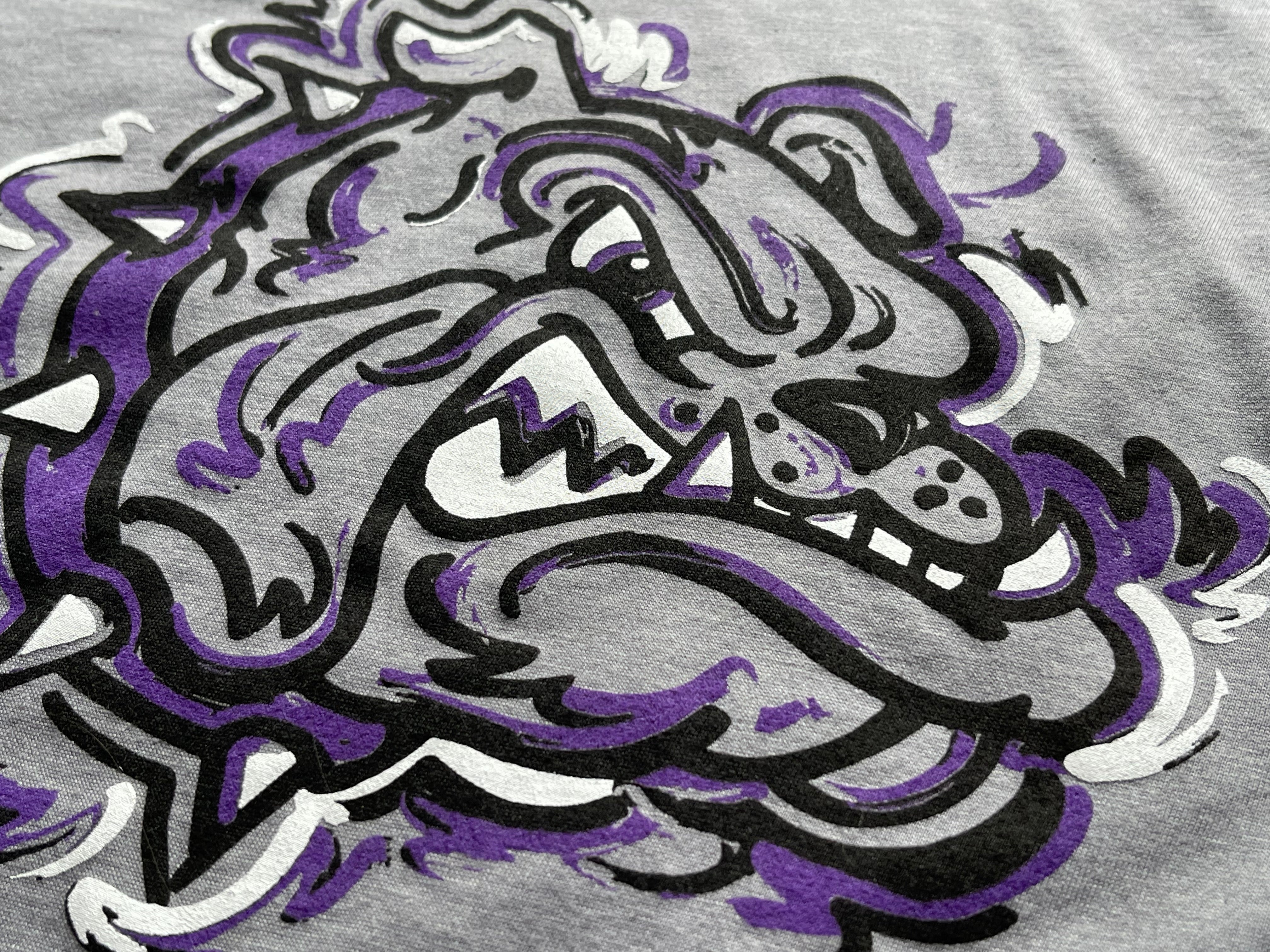 Brownsburg Indiana Bulldog Unisex Tee by Justin Patten