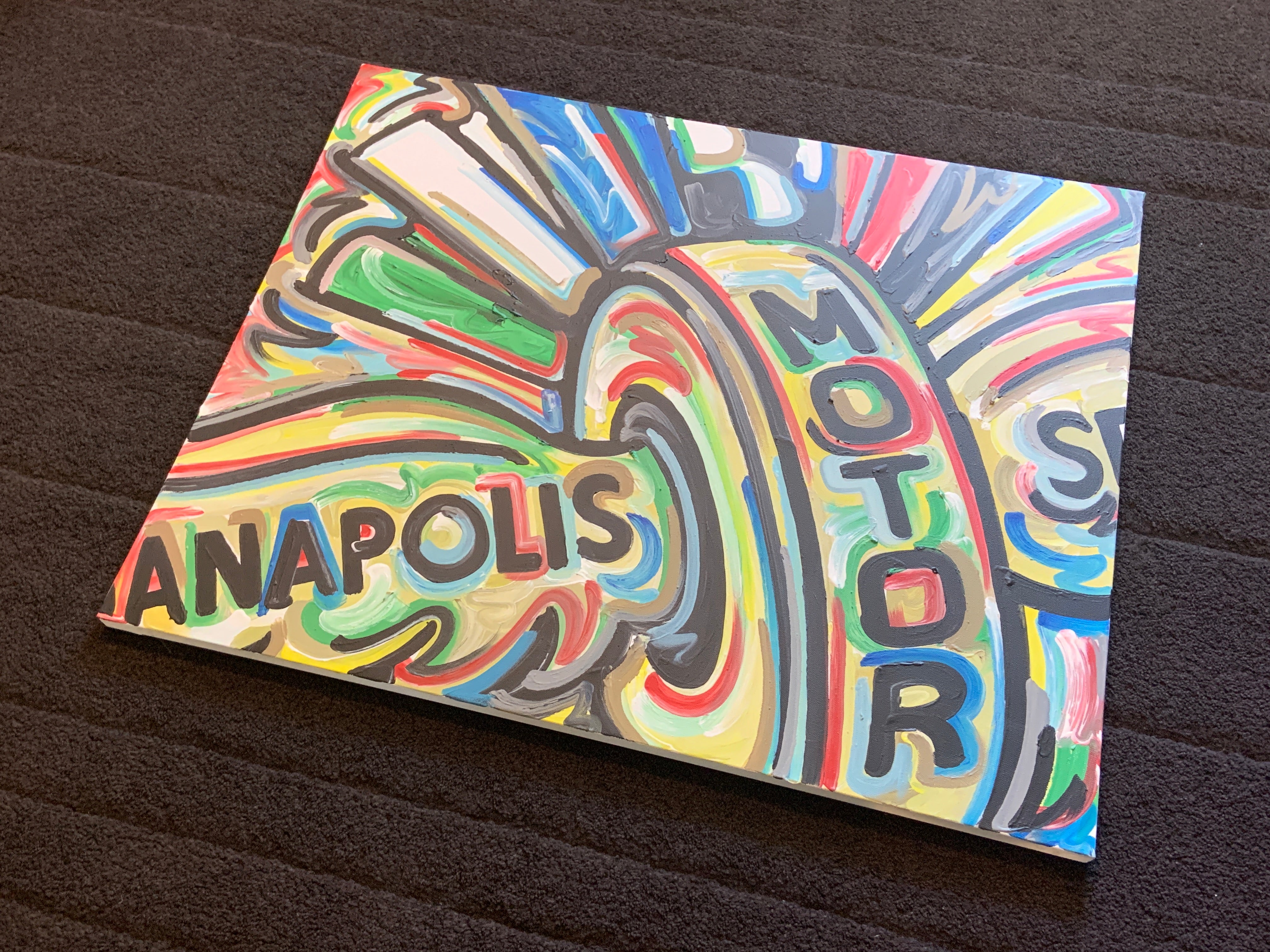 Custom Wing and Wheel Angle Painting (30" x 24") by Justin Patten