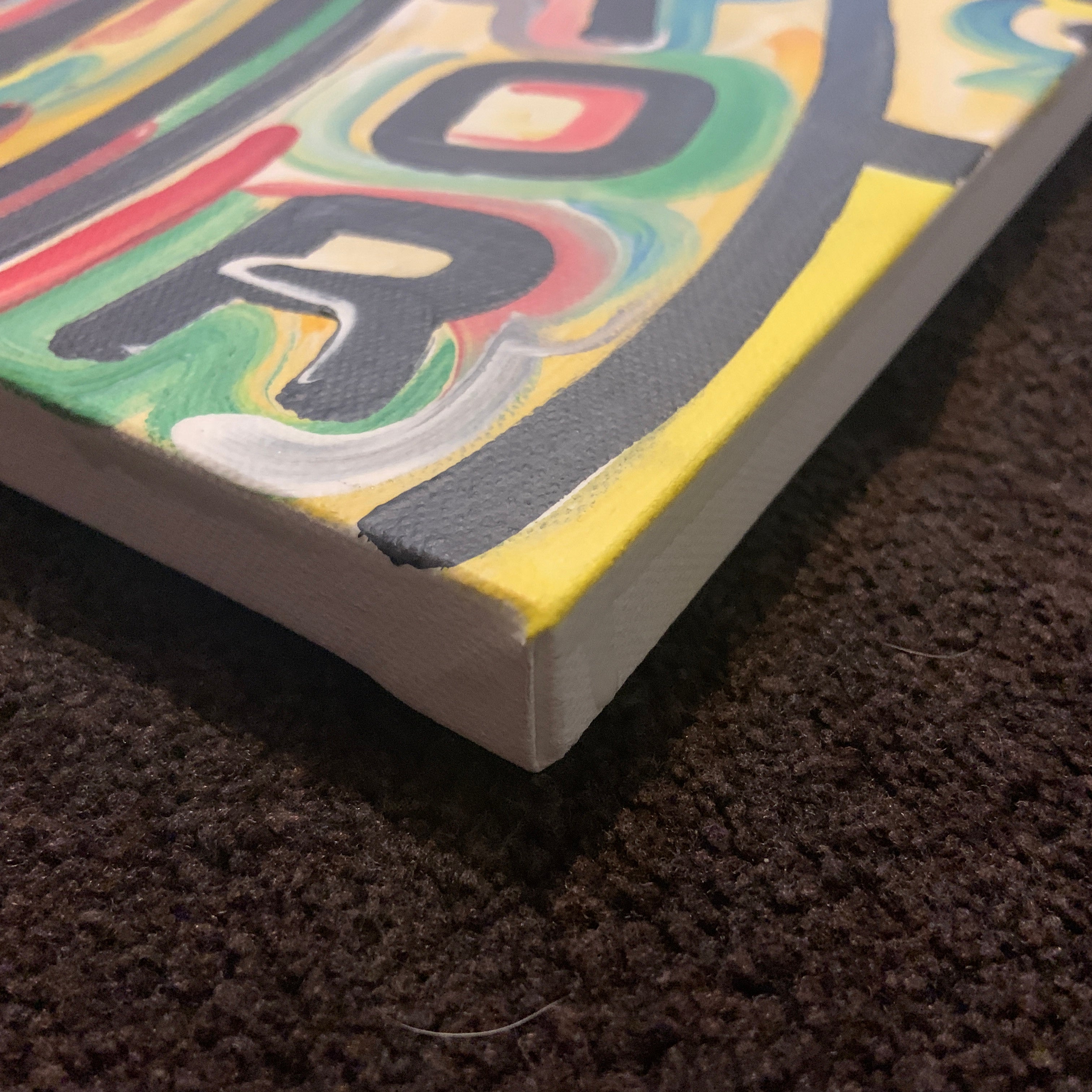 Custom Wing and Wheel Angle Painting (12" x 12") by Justin Patten