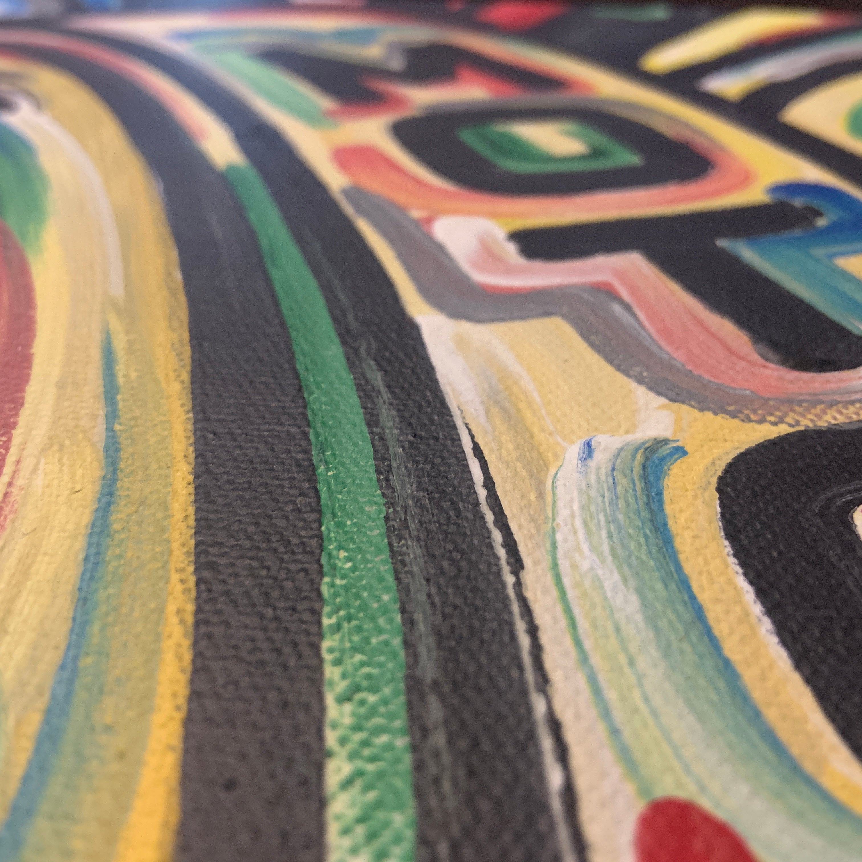 Custom Wing and Wheel Angle Painting (12" x 12") by Justin Patten