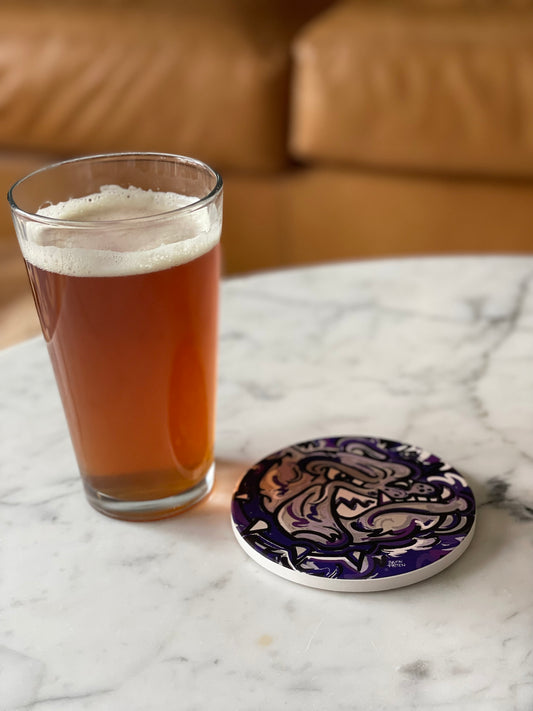 Brownsburg Indiana Stone Coaster by Justin Patten