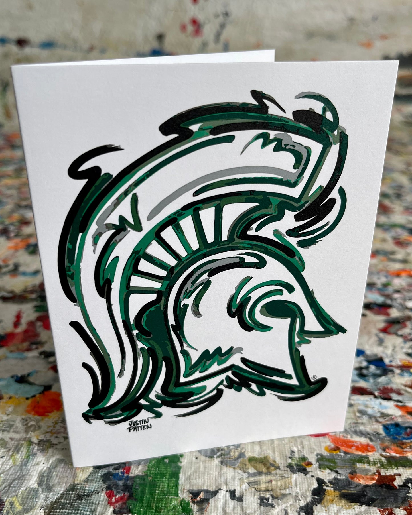 Michigan State University Note Card Set of 6 by Justin Patten