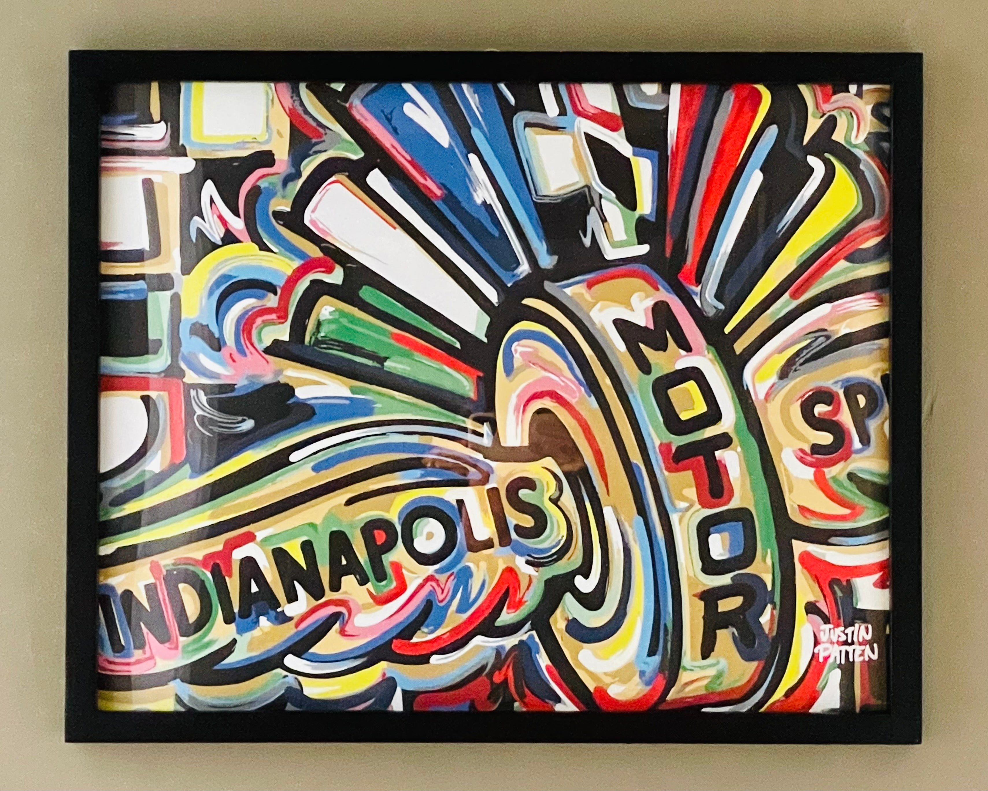 Indianapolis Motor Speedway 20"x16" Angle Print by Justin Patten