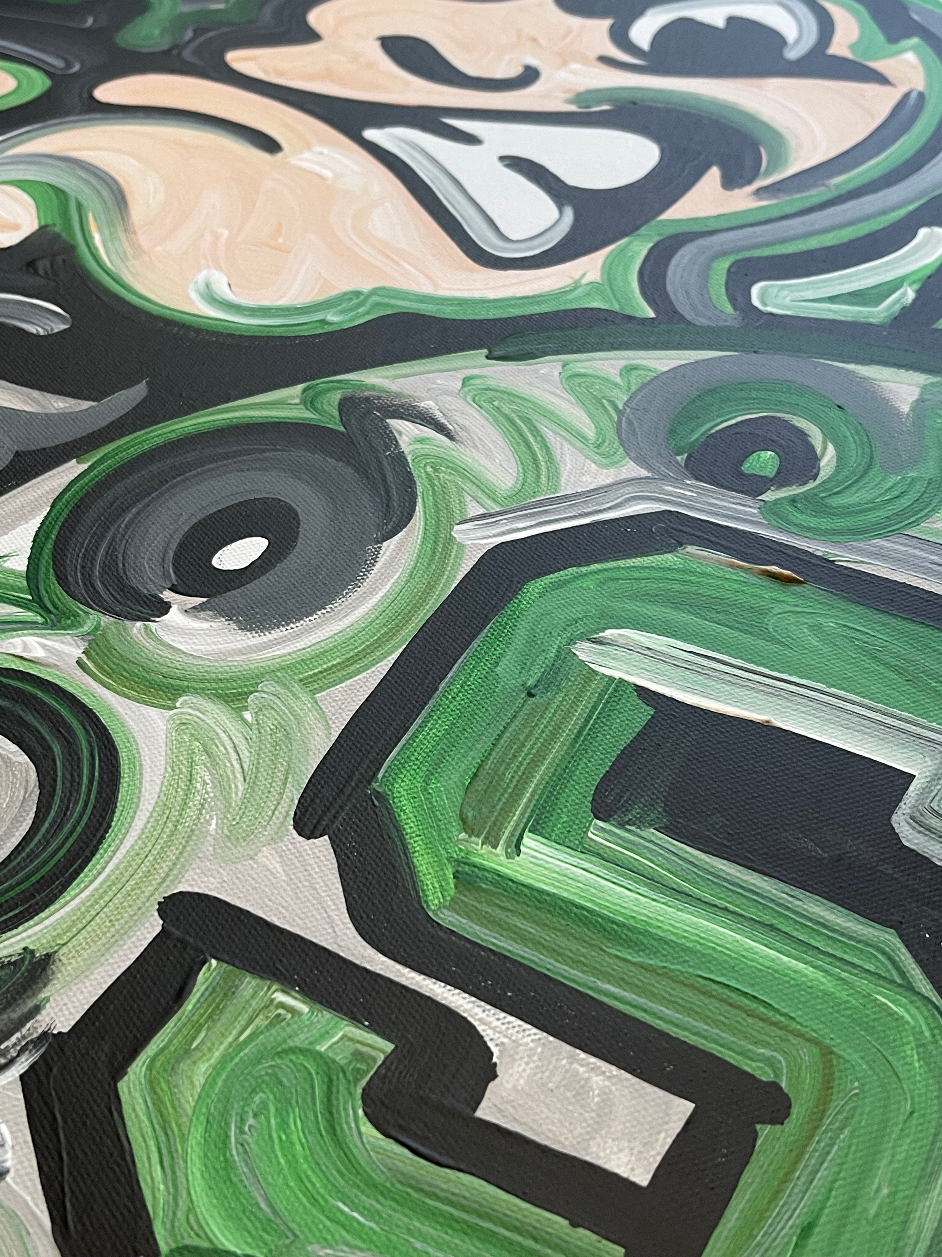 Michigan State University Painting by Justin Patten 24x30 (Finished Painting)