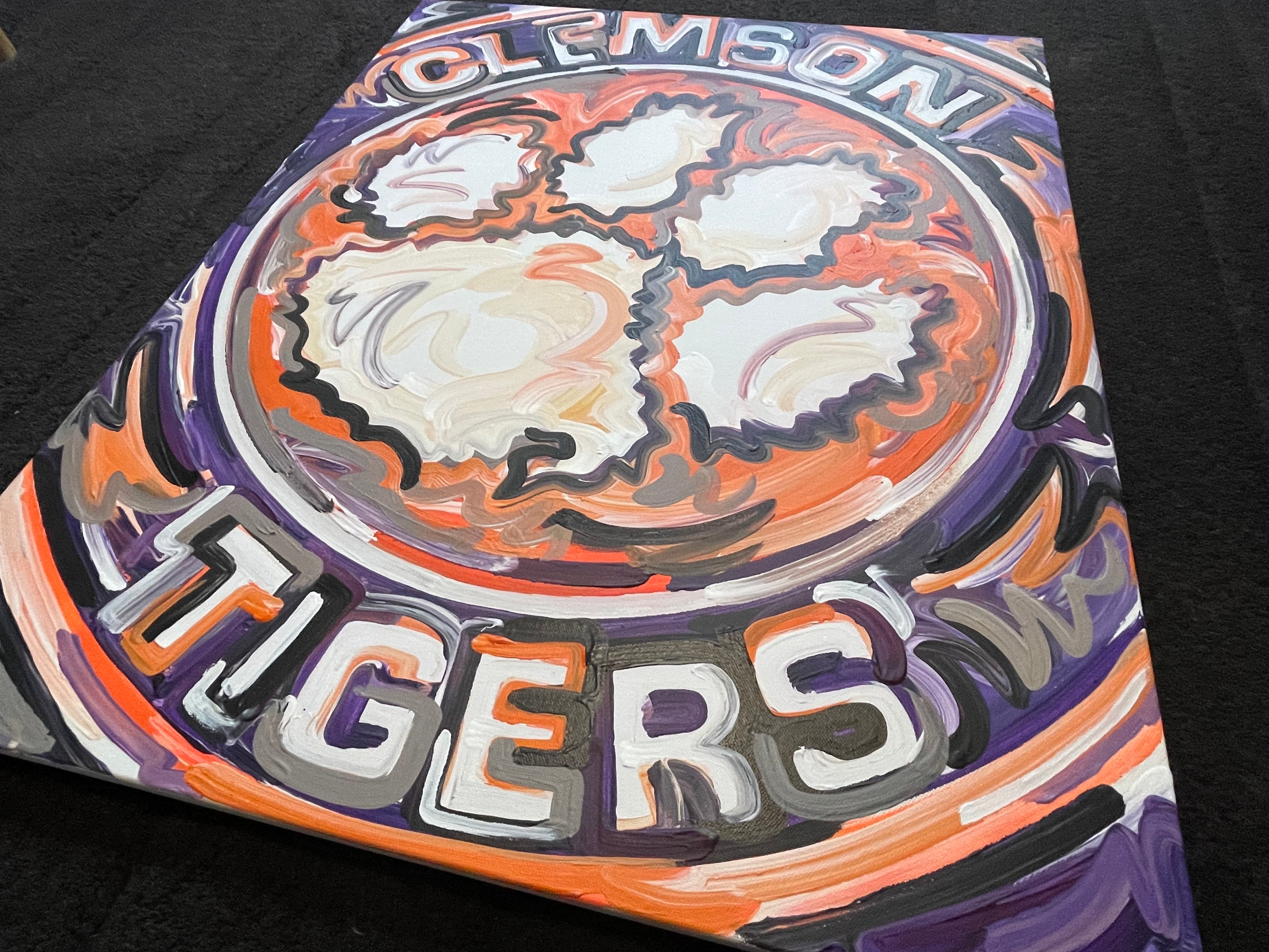 Clemson University Painting by Justin Patten 24x30 (Finished Painting)