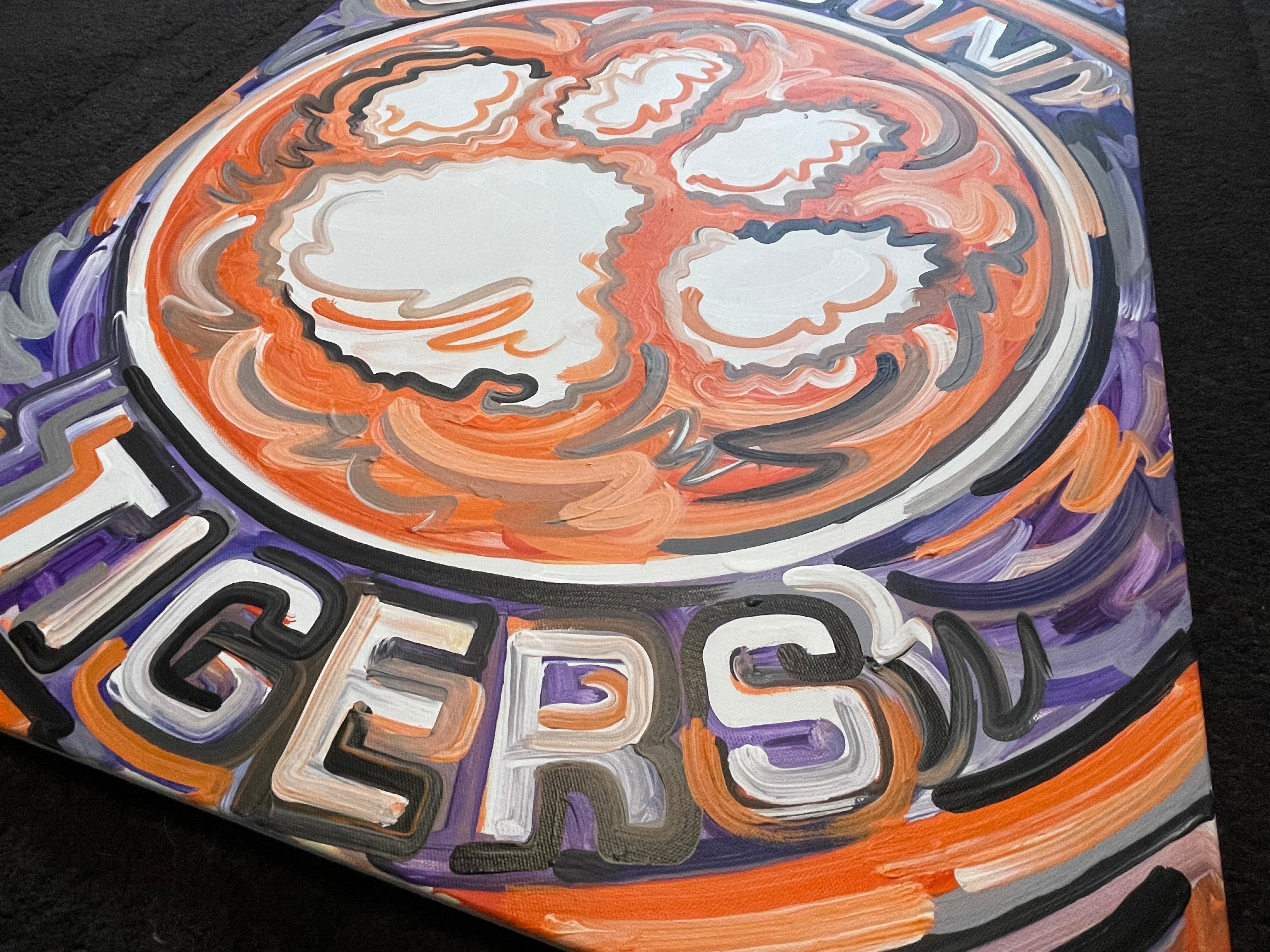 Clemson University Painting by Justin Patten 24x30 (Finished Painting)