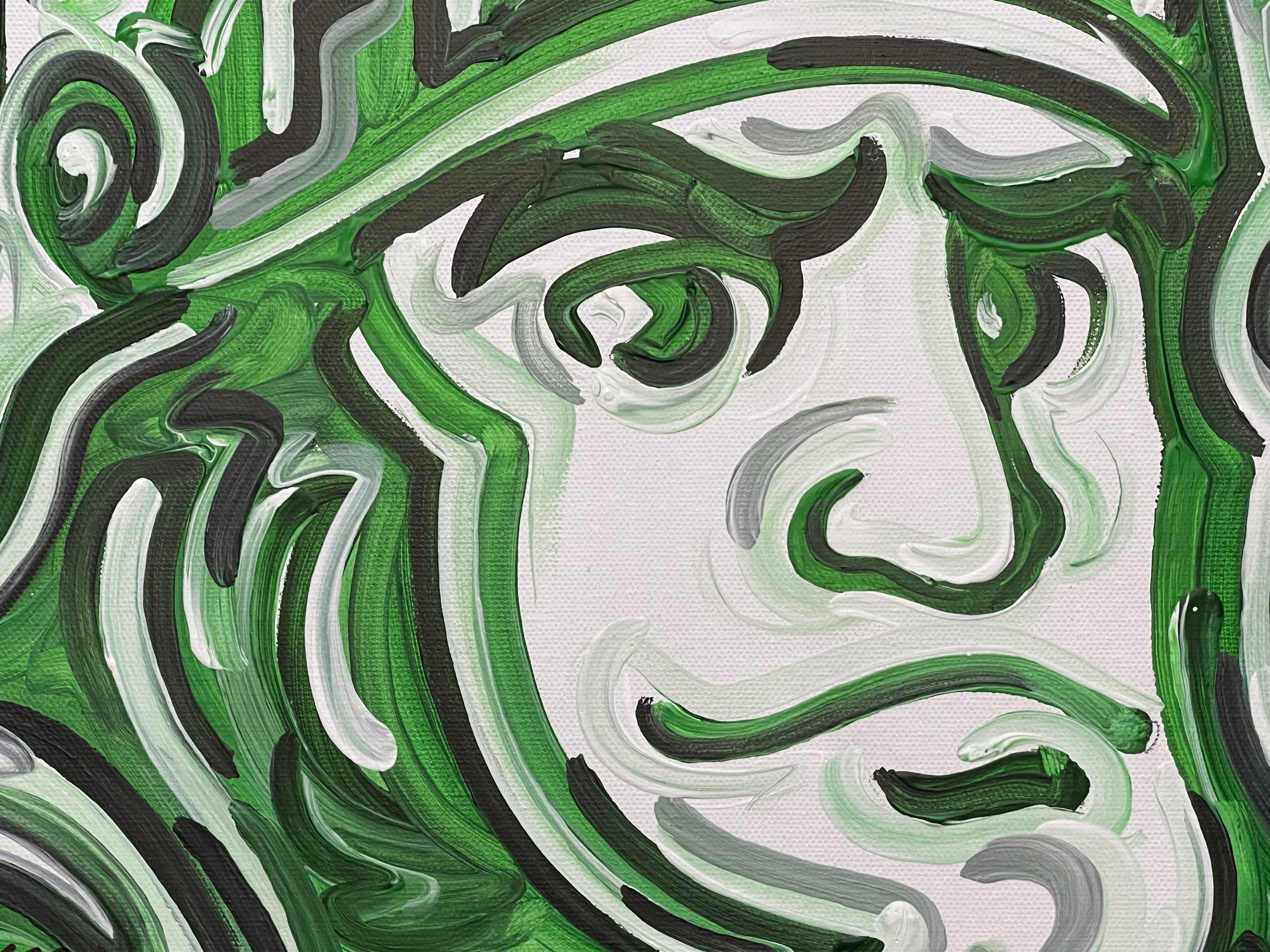 Michigan State University Mascot Painting by Justin Patten 12x12 (Finished Painting)