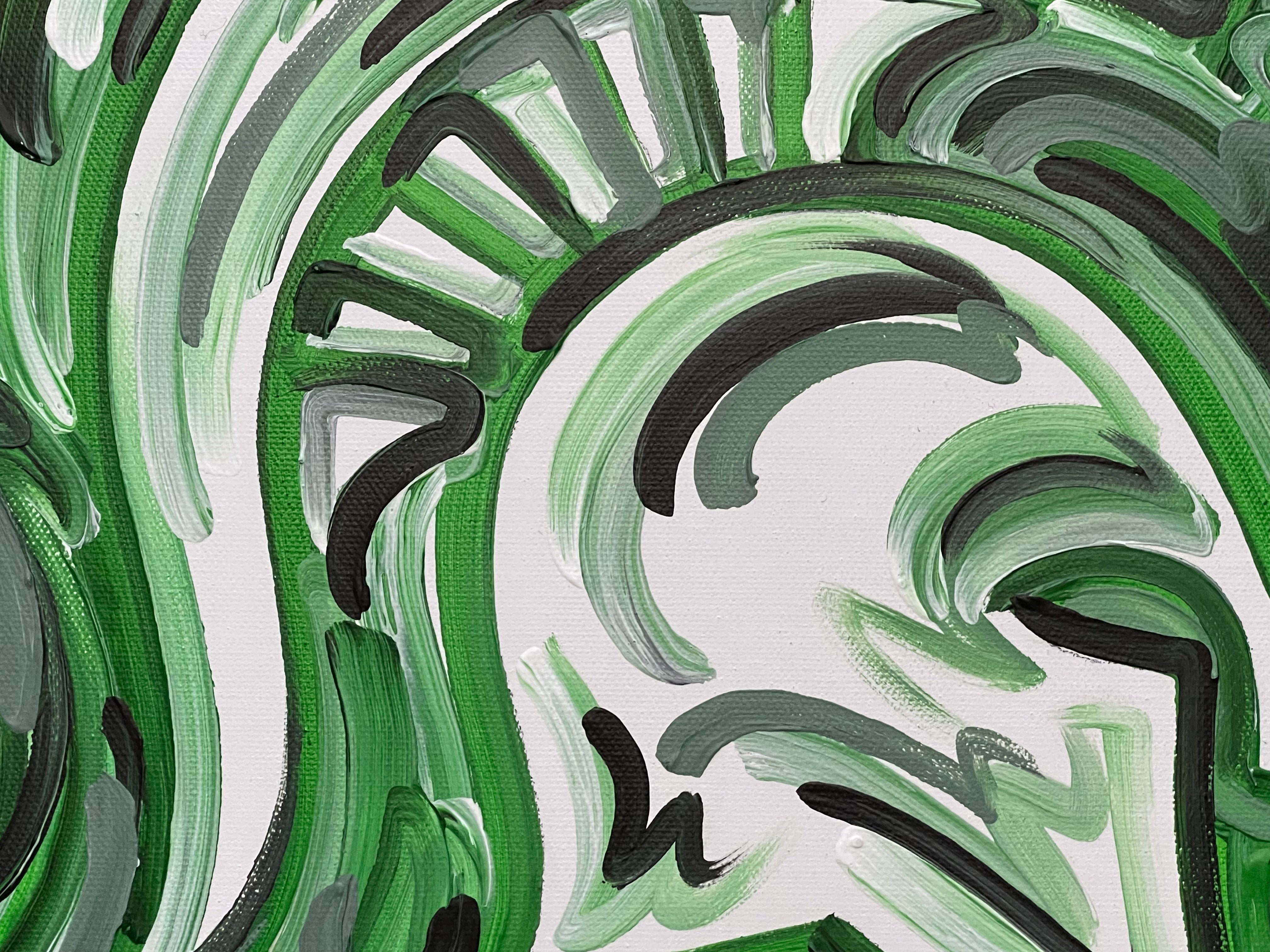 Michigan State University Painting by Justin Patten 12x12 (Finished Painting)