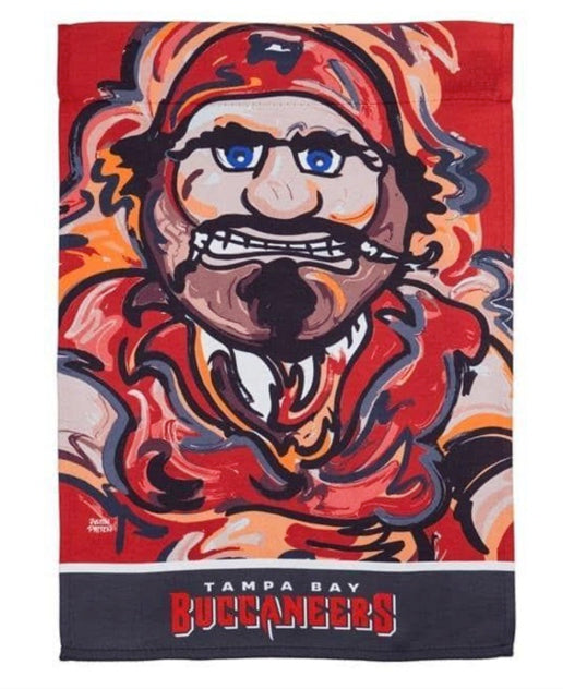 Tampa Bay Buccaneers Garden Flag 12 x 18 by Justin Patten