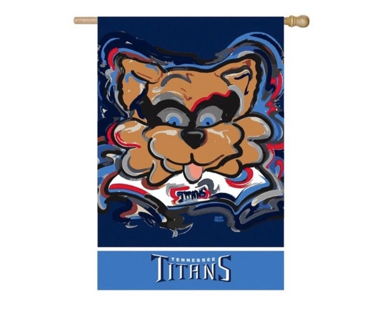 Tennessee Titans House Flag 29" x 43" by Justin Patten