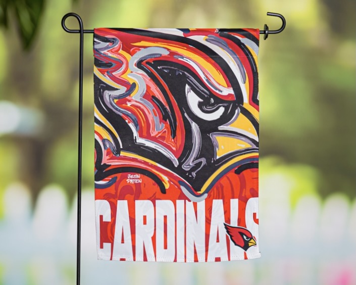 Arizona Cardinals Garden Flag 12" x 18" by Justin Patten
