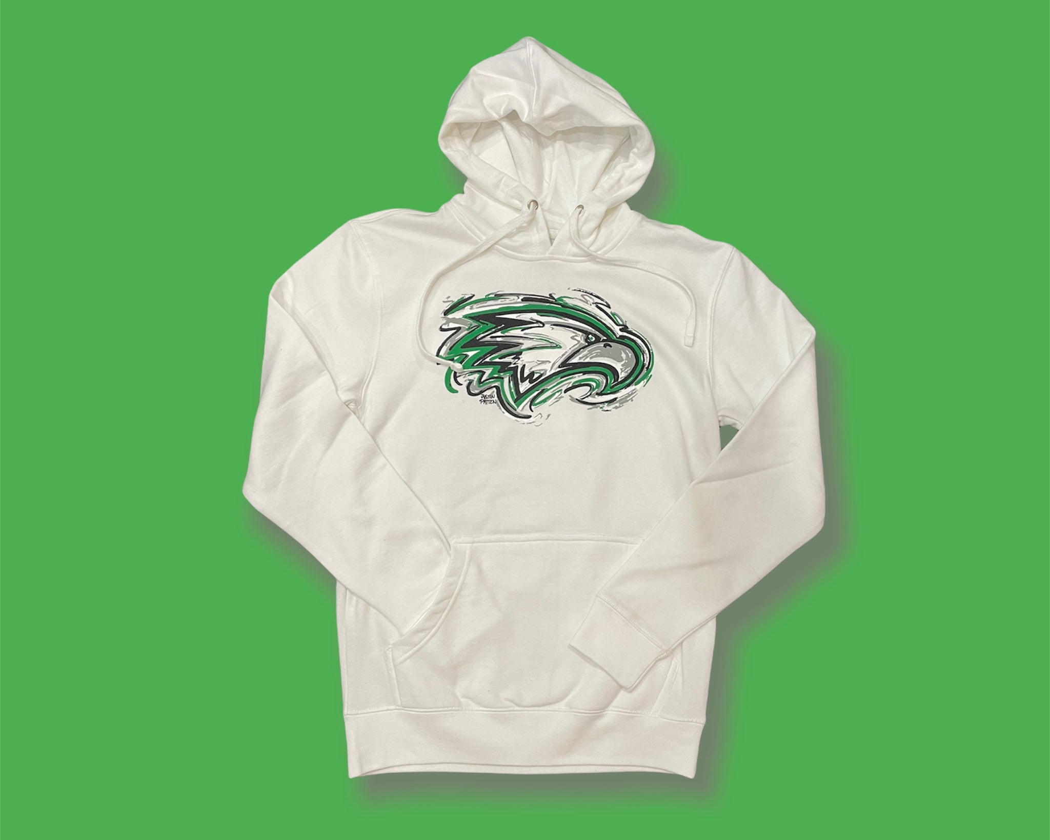 Zionsville Indiana Eagle Hoodie by Justin Patten (3 Colors)(Last Few Sizes)