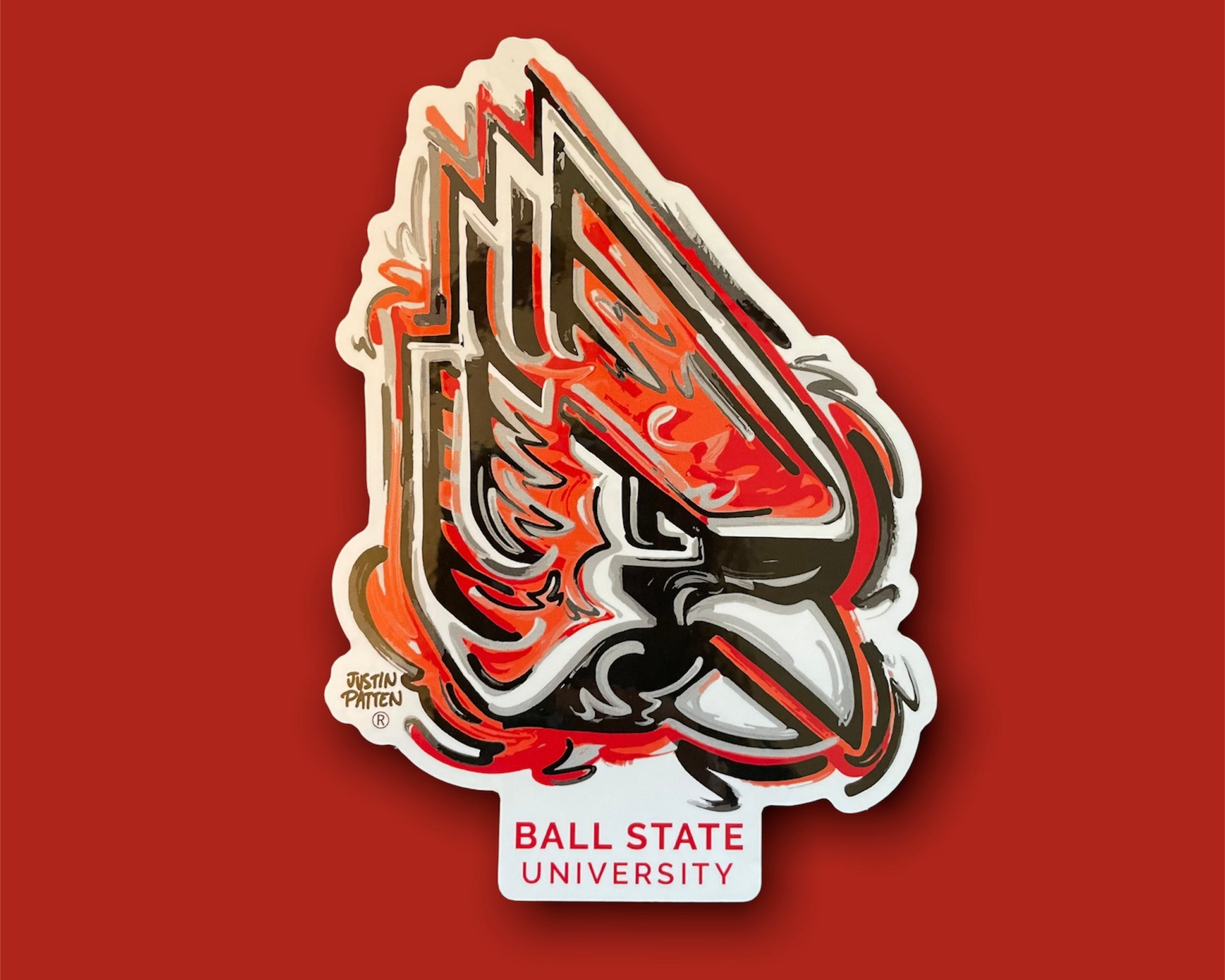 Ball State University Vinyl Sticker by Justin Patten