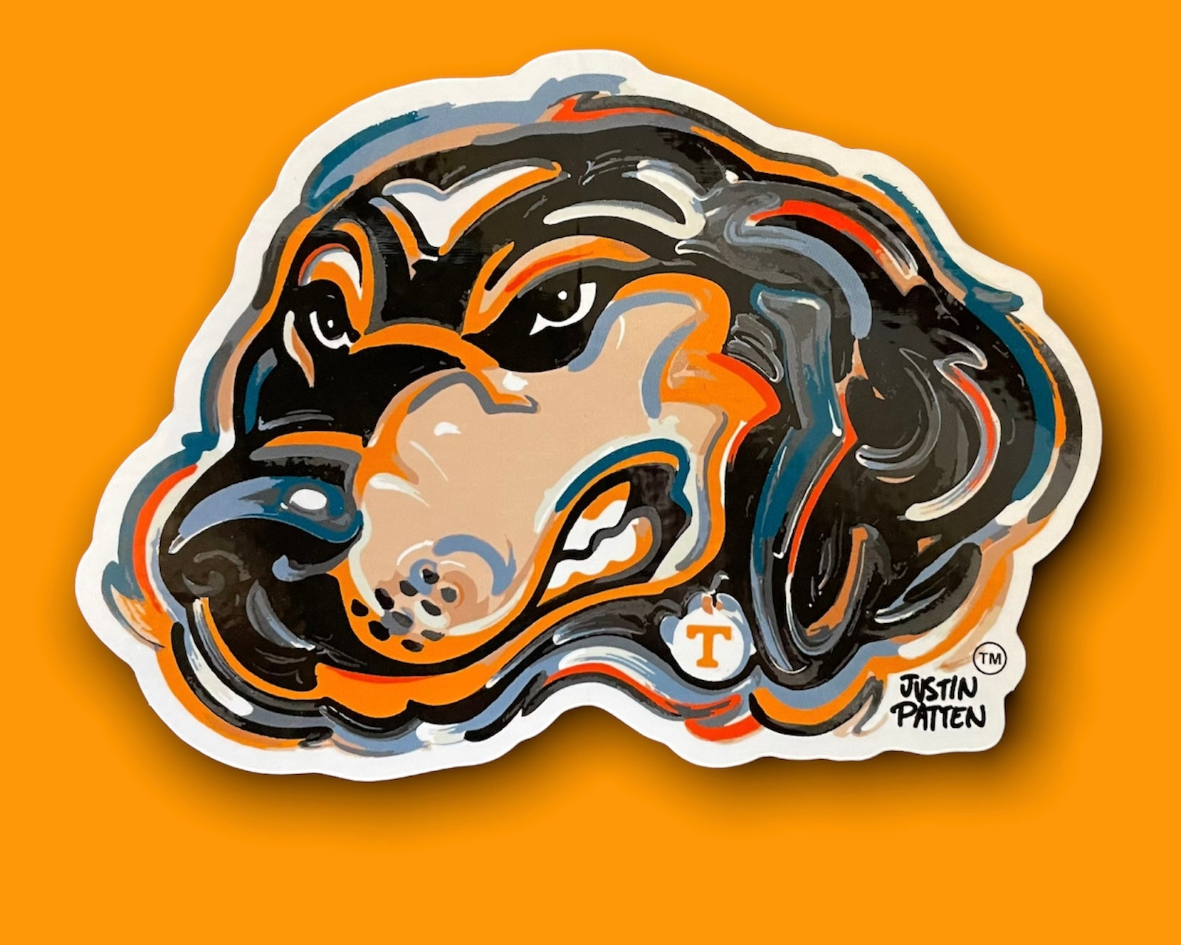 University of Tennessee Smokey Vinyl Sticker by Justin Patten