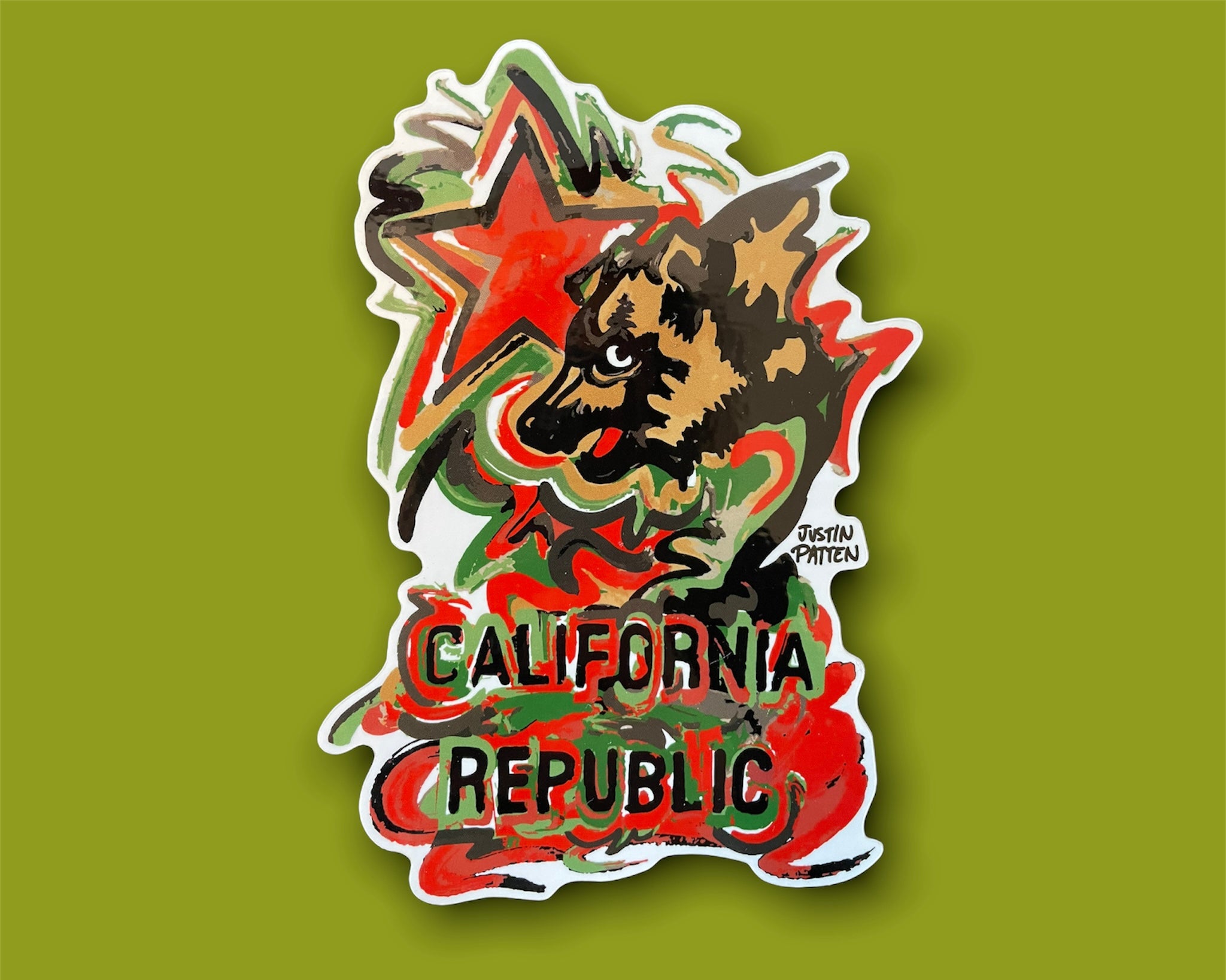California Vinyl Sticker by Justin Patten