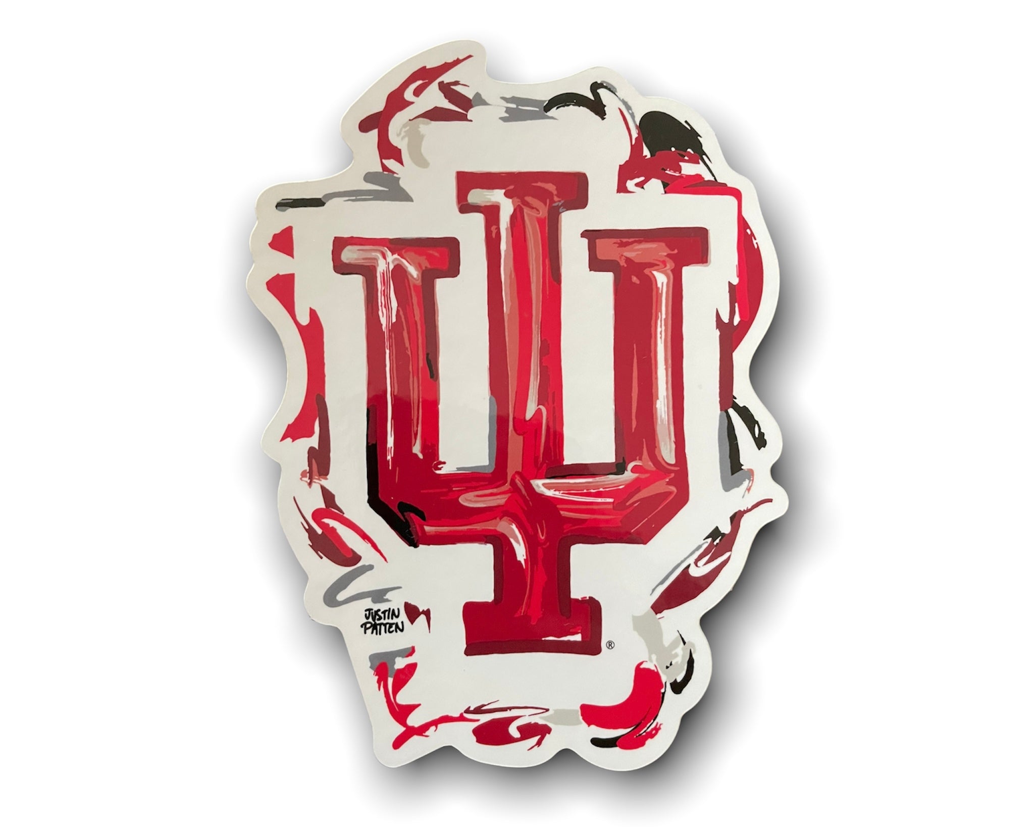 Indiana University IU Trident Vinyl Sticker by Justin Patten