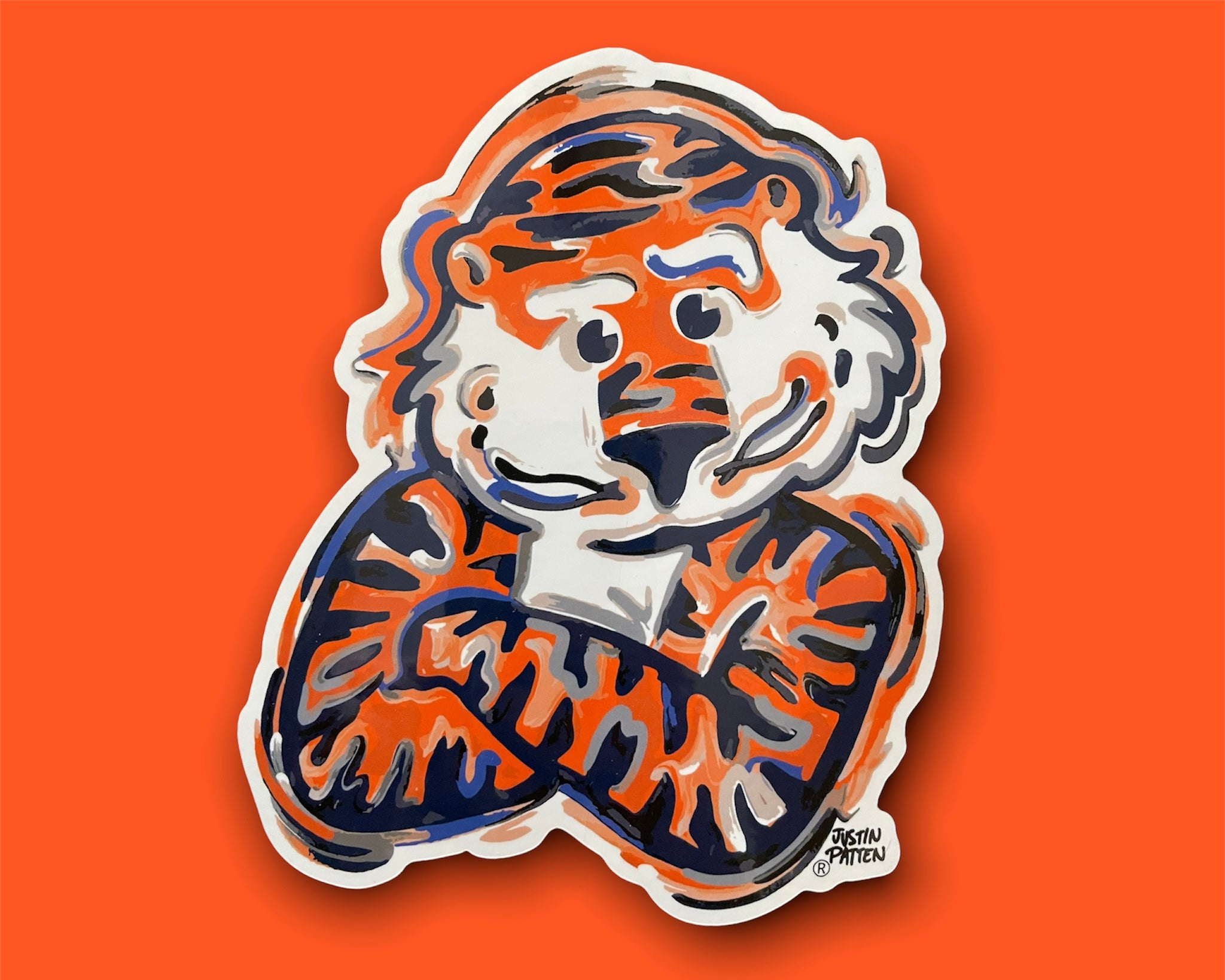 Auburn University Aubie Vinyl Sticker by Justin Patten