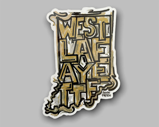 Purdue West Lafayette Indiana Vinyl Sticker by Justin Patten
