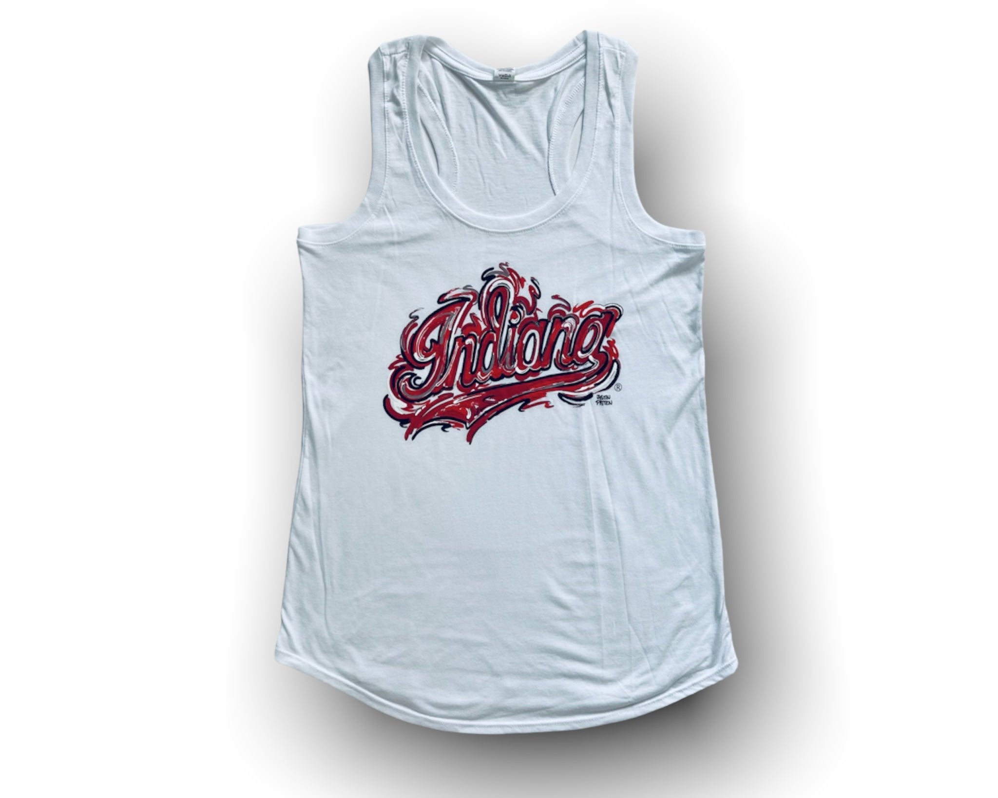 Indiana University Script Women's Tank by Justin Patten