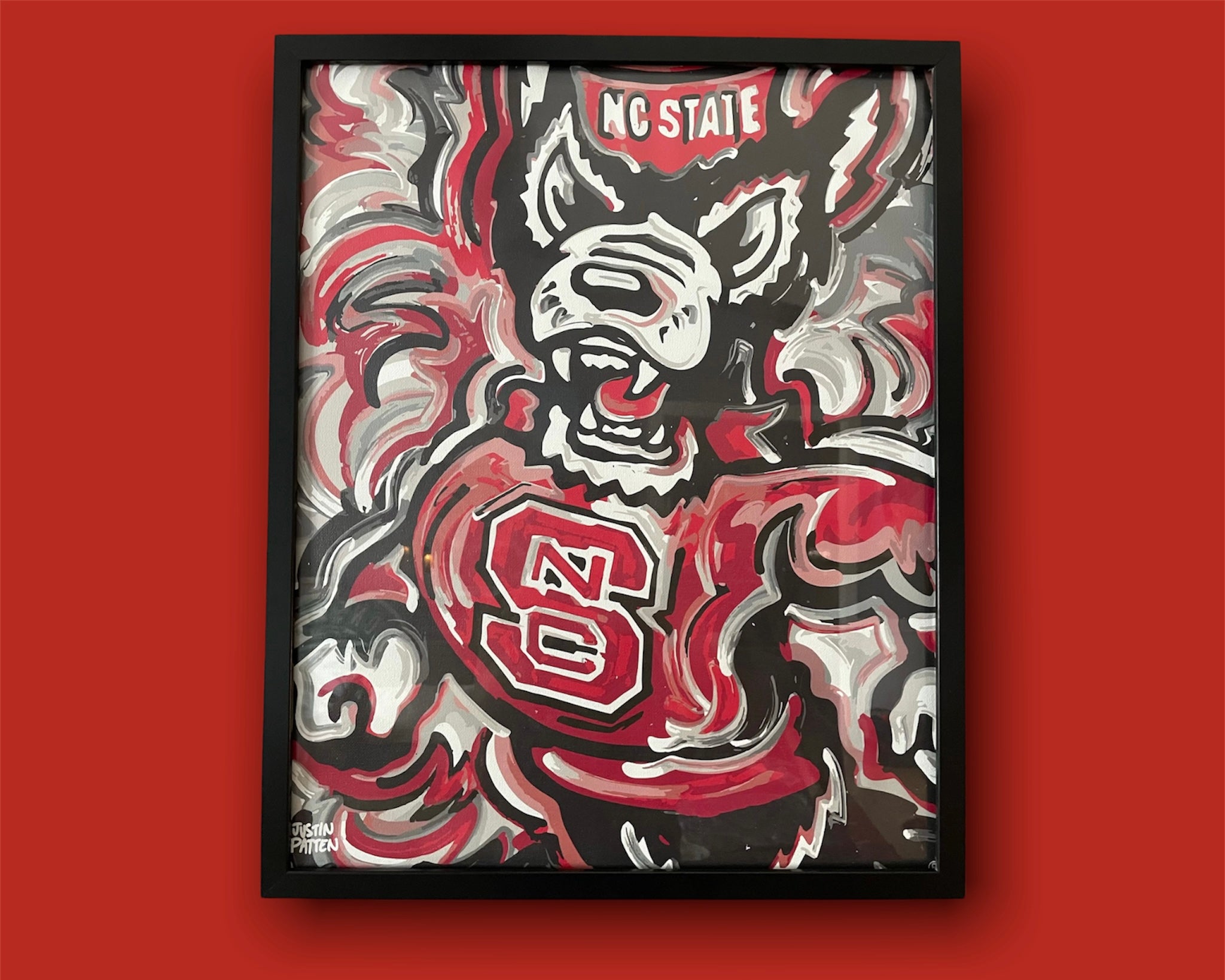 NC State Mascot Print 16"x 20" by Justin Patten
