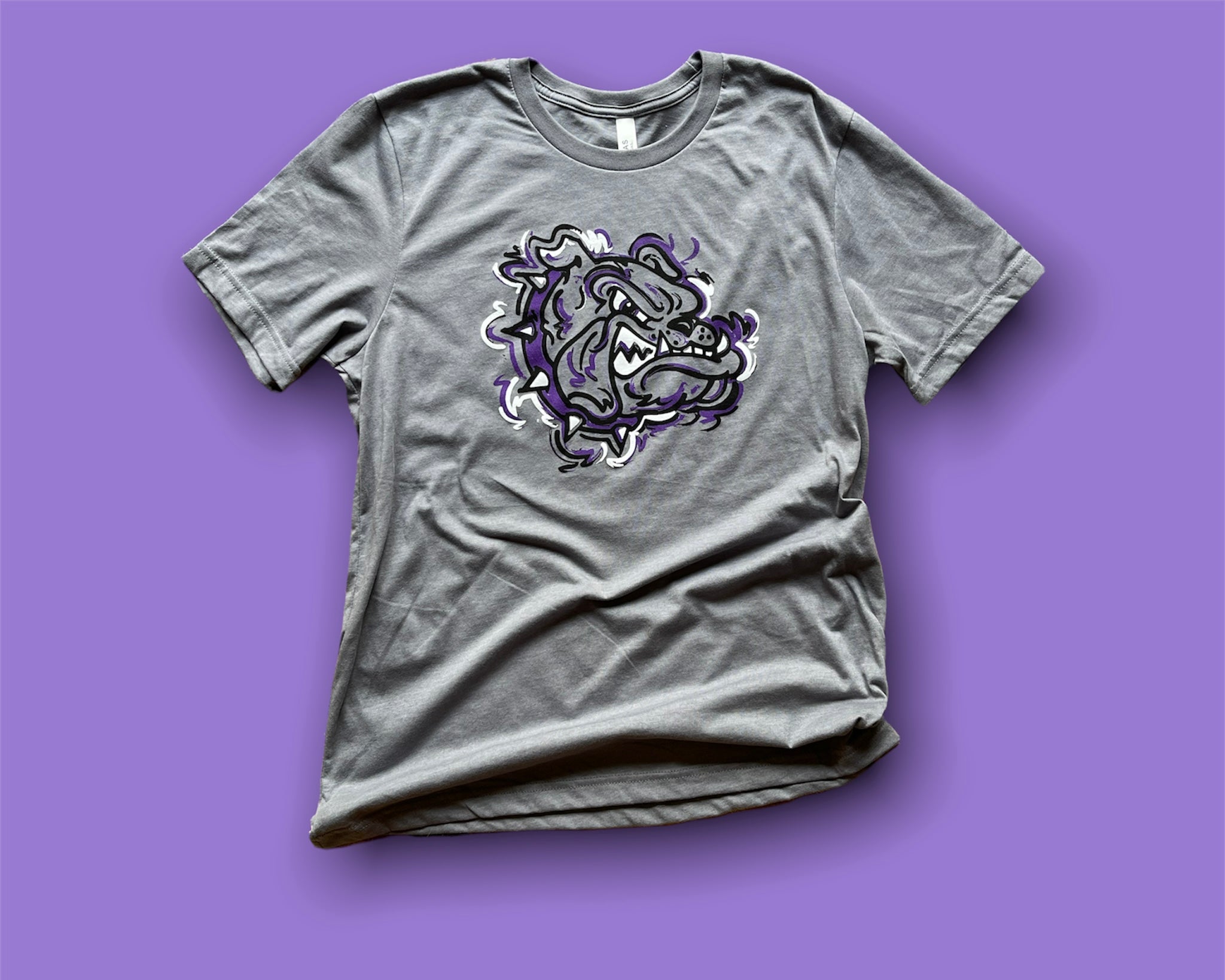 Brownsburg Indiana Bulldog Unisex Tee by Justin Patten