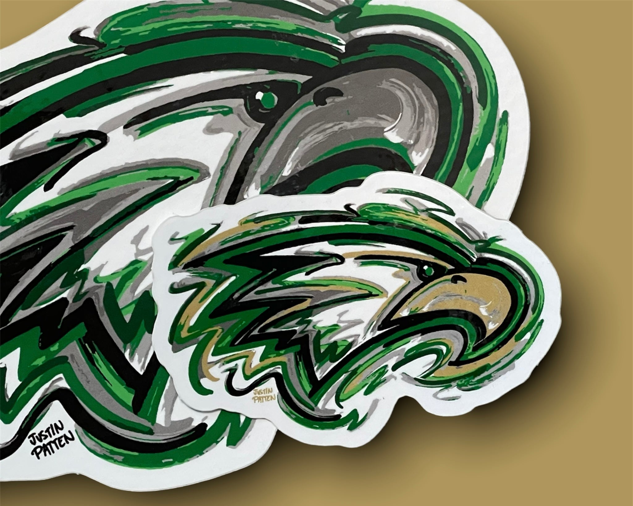 Zionsville Indiana Z West Mini Eagle Sticker by Justin Patten