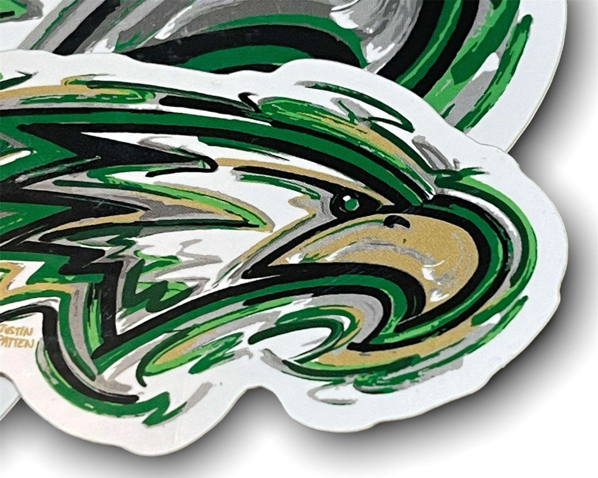 Zionsville Indiana Z West Mini Eagle Sticker by Justin Patten