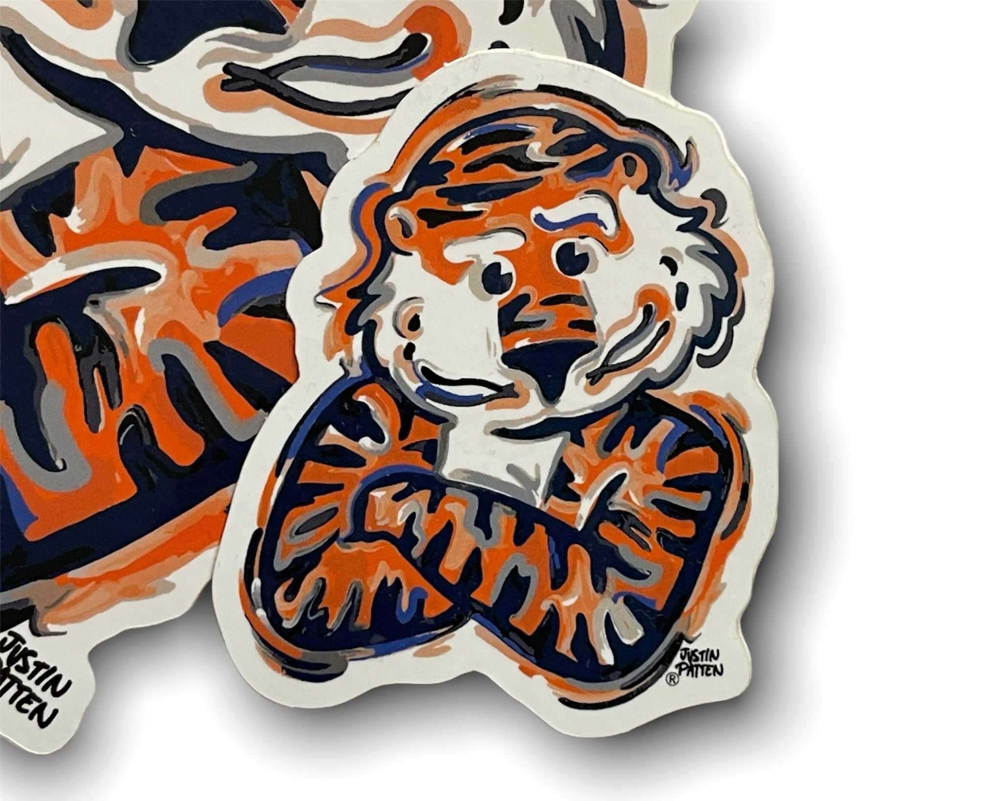 Auburn University Aubie Mini Vinyl Sticker by Justin Patten