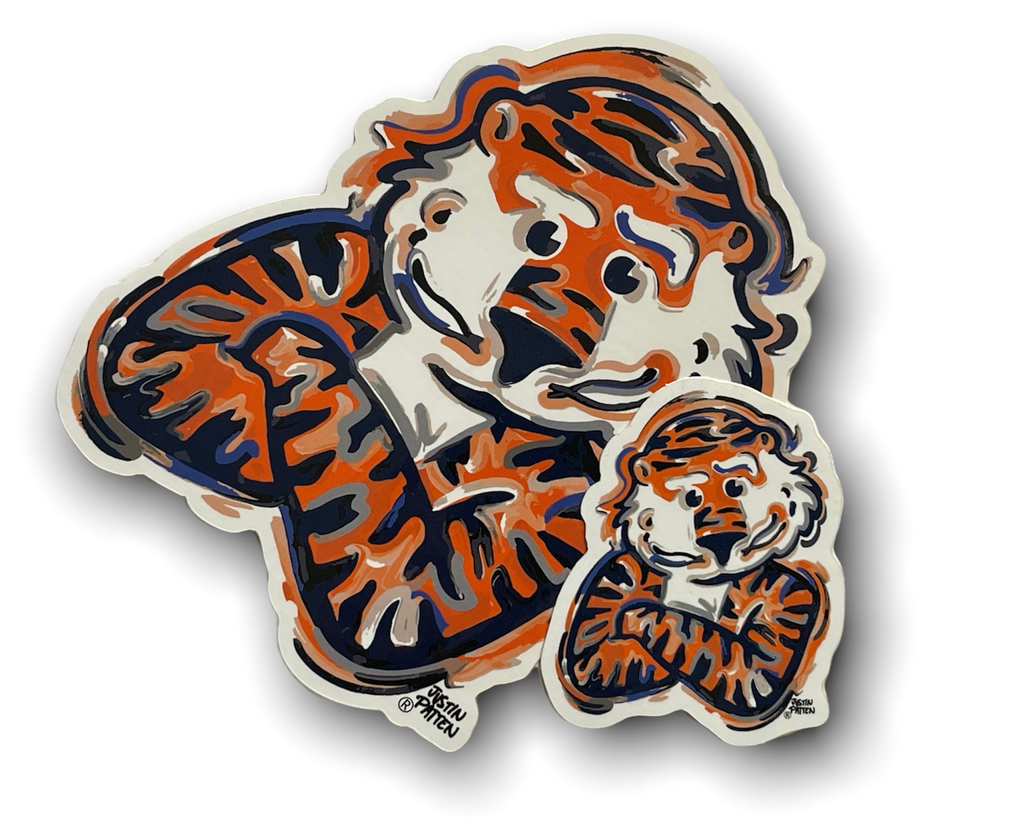 Auburn University Aubie Mini Vinyl Sticker by Justin Patten