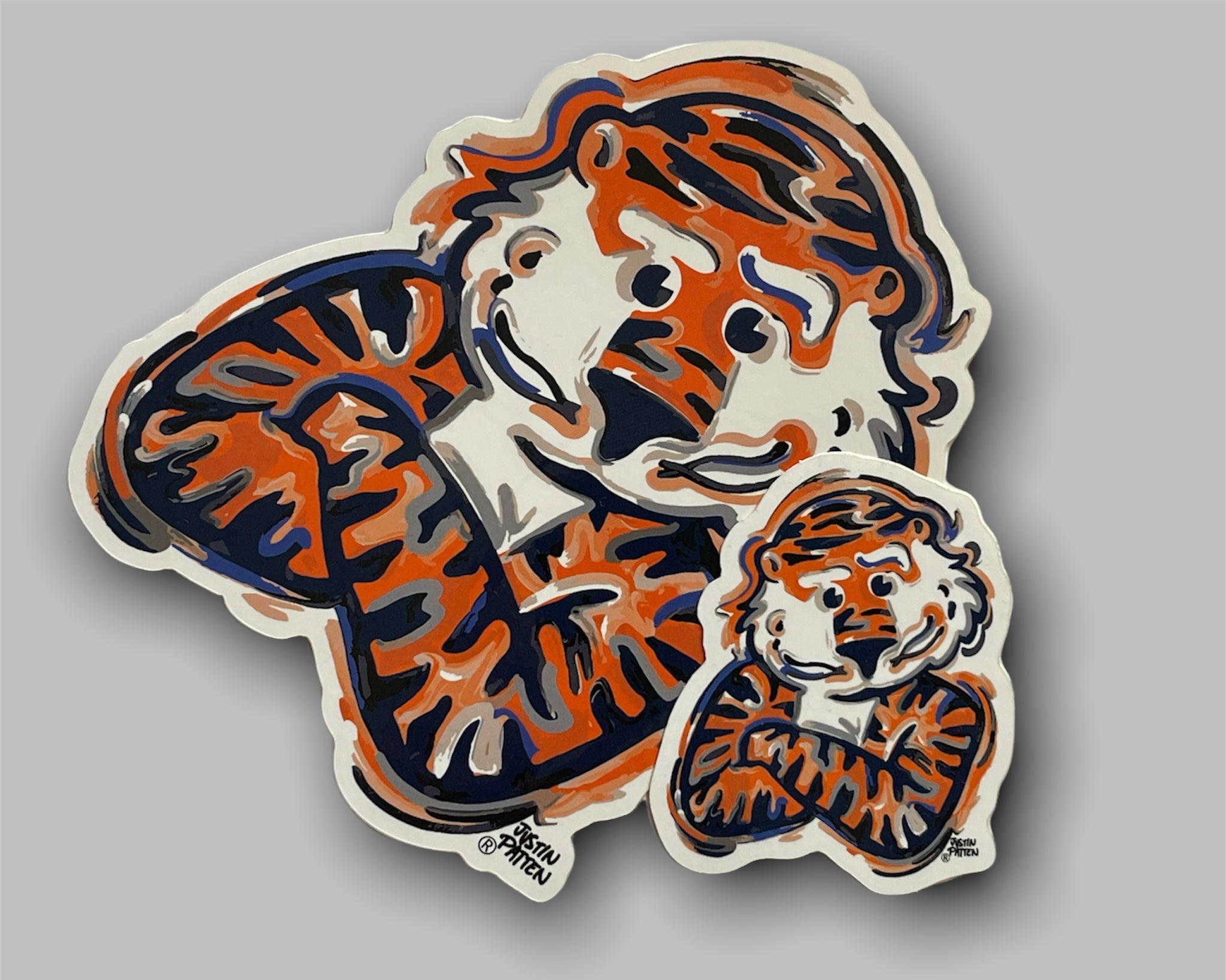Auburn University Aubie Mini Vinyl Sticker by Justin Patten